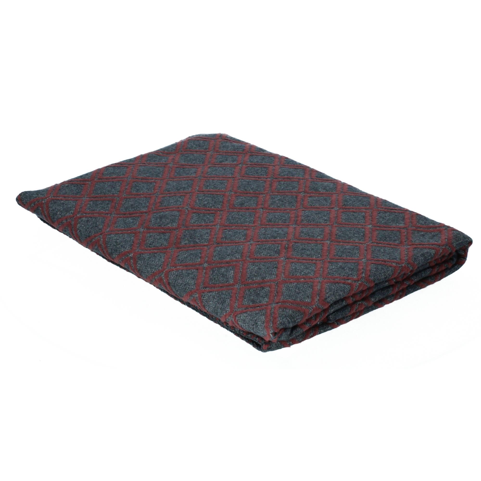 David Fussenegger Struktur Plaid DECO Rauten 130x200 cm schokobraun David Fussenegger Struktur Plaid DECO Rauten 130x200 cm schokobraun