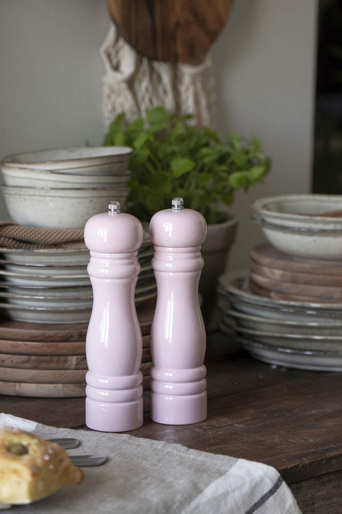 IB Laursen Gewürzmühle Salz- / Pfeffermühle rosa im 2er-Set
