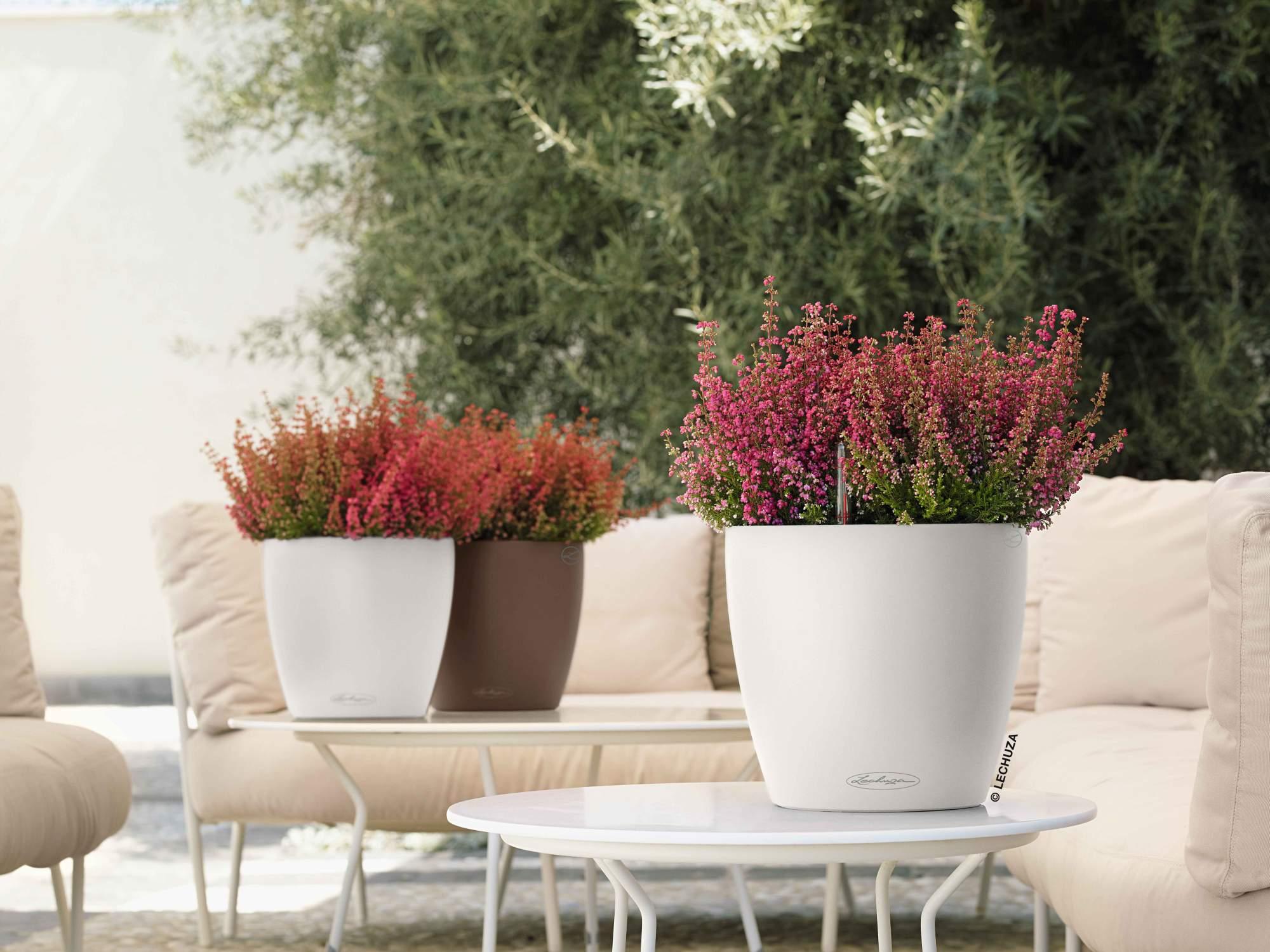 Lechuza Blumentopf rund Classico Color 21 weiß matt