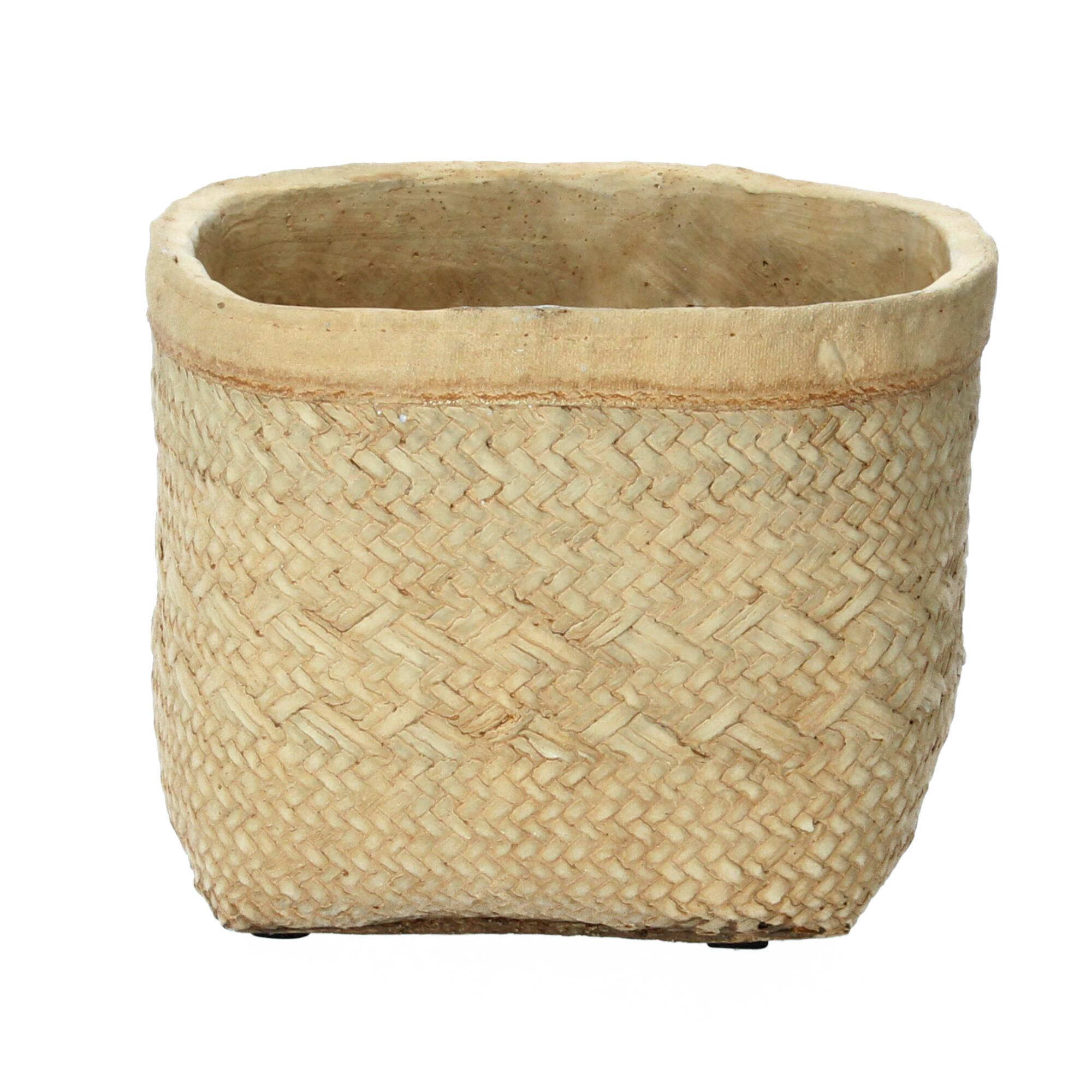 Chic Antique Blumentopf klein Corte D 21cm Flechtmuster Chic Antique Blumentopf klein Corte D 21cm Flechtmuster