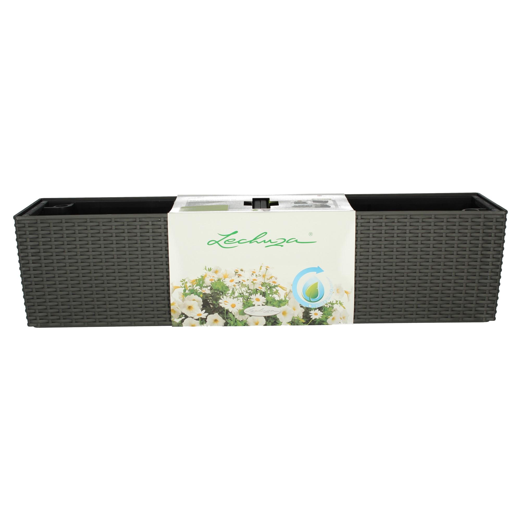 Lechuza Blumenkasten Balconera Cottage 80 granit grau