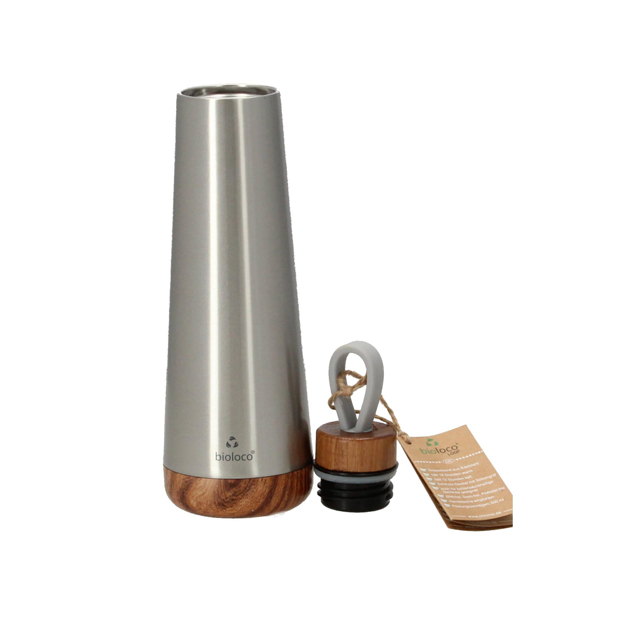 chic.mic bioloco loop Isolierflasche Thermosflasche silber