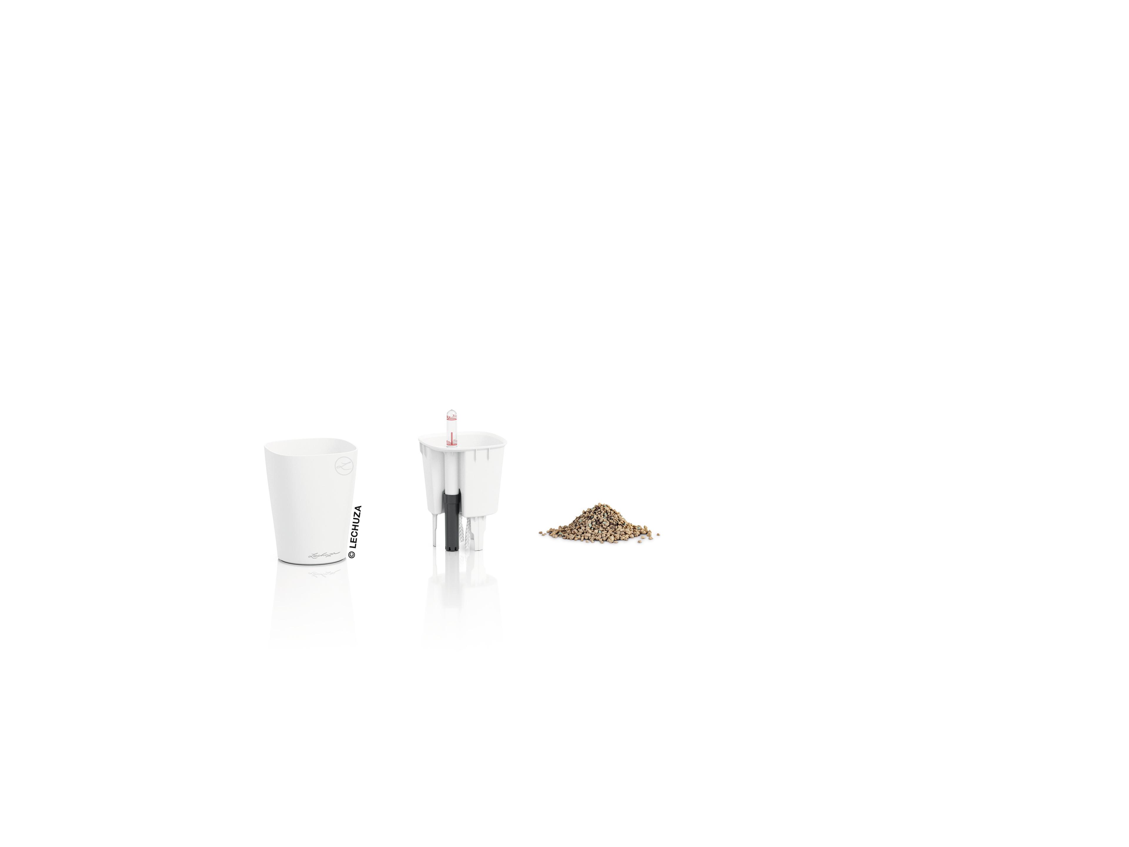 Lechuza Blumentopf klein Mini Deltini weiß matt 14944