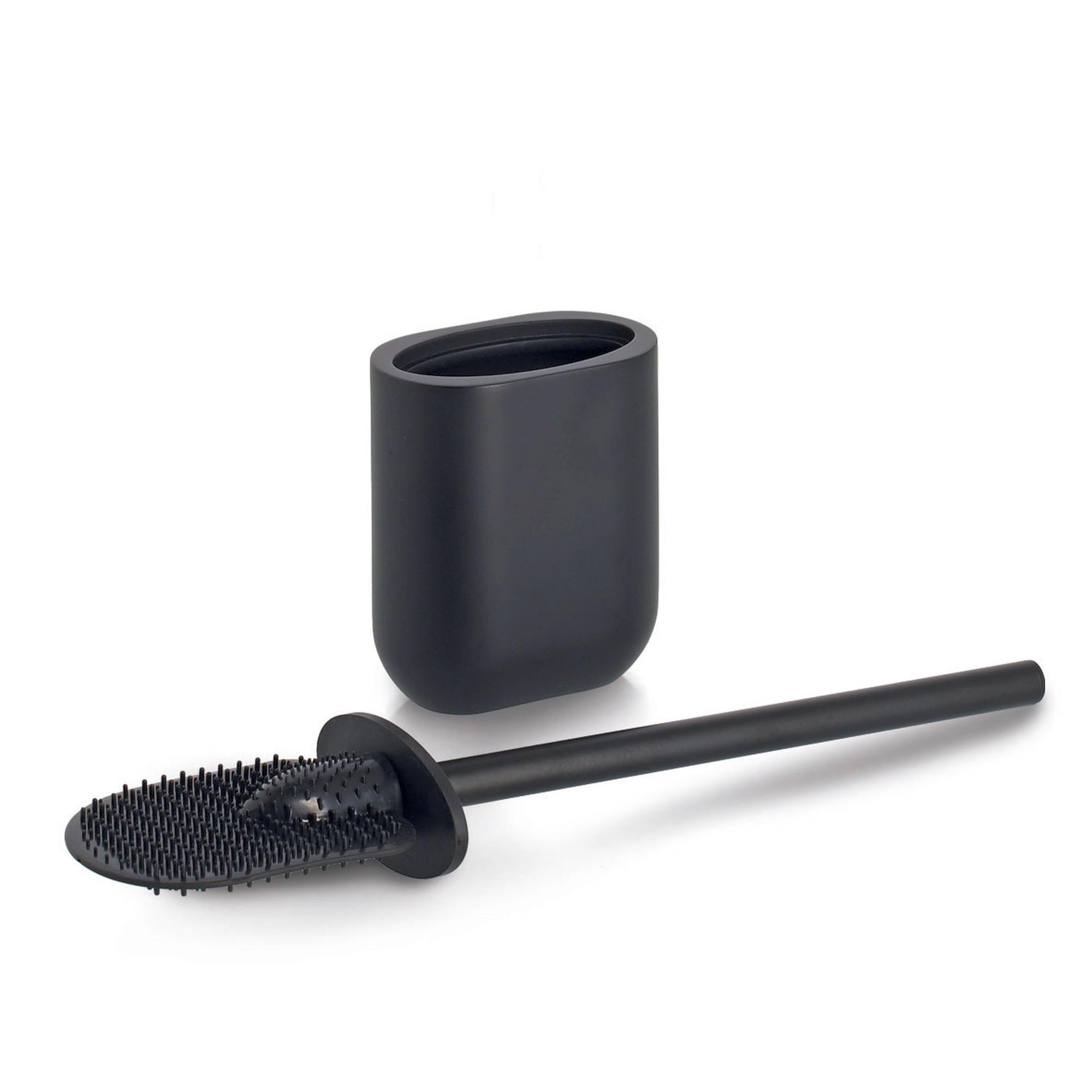 Zeller WC-Bürste Polyresin Edelstahl schwarz 18988