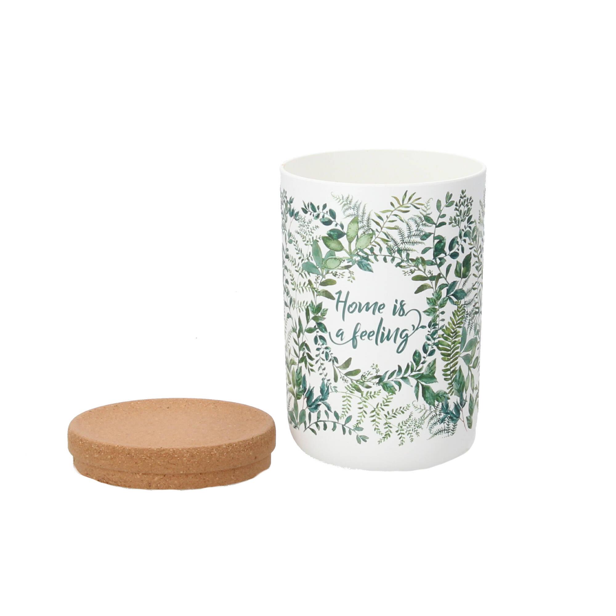 chic.mic Vorratsdose bioloco plant storage green leaves 1000ml
