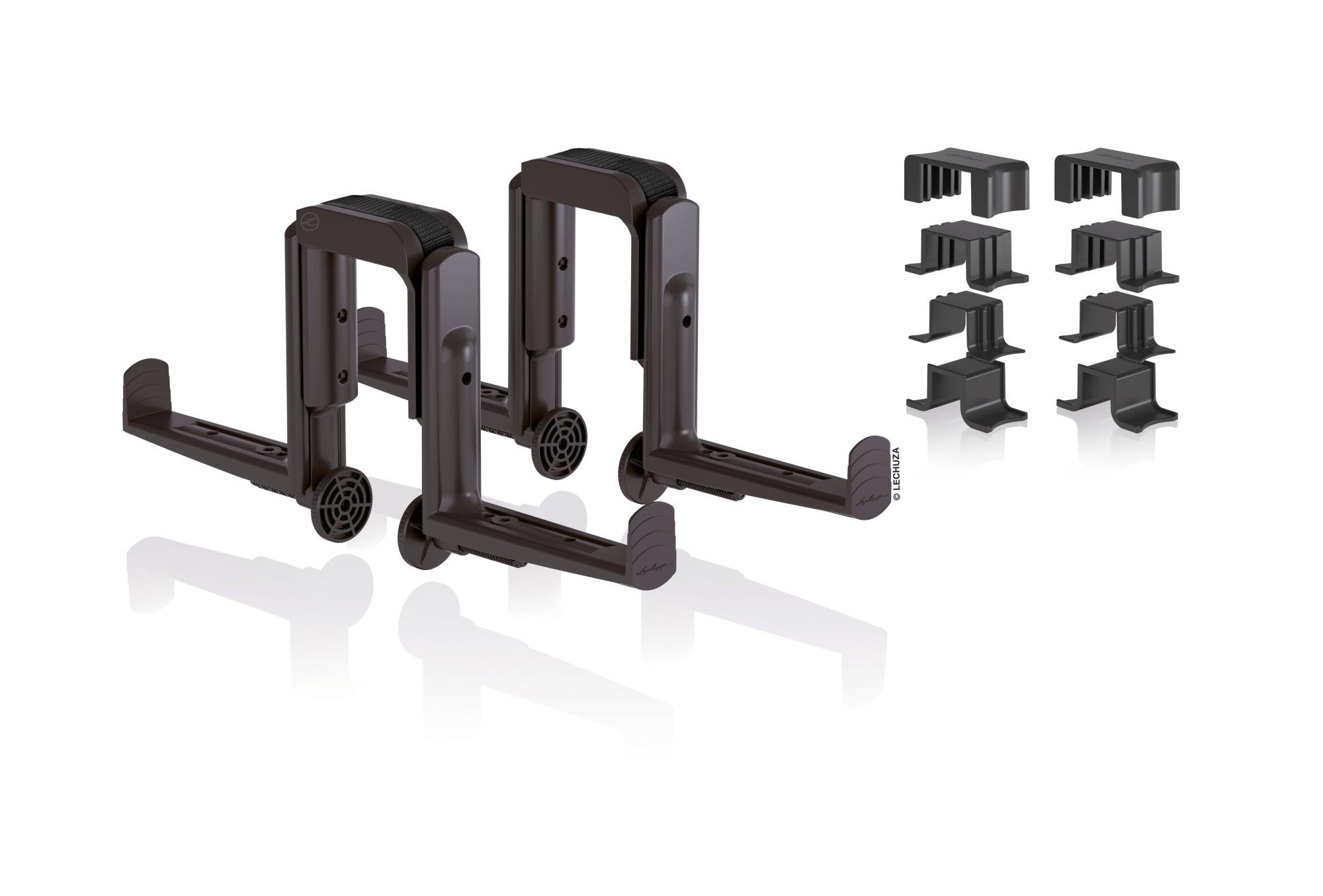 Lechuza Balkonkastenhalter DUO 2er-Set Balconera schwarz Lechuza Balkonkastenhalter DUO 2er-Set Balconera schwarz