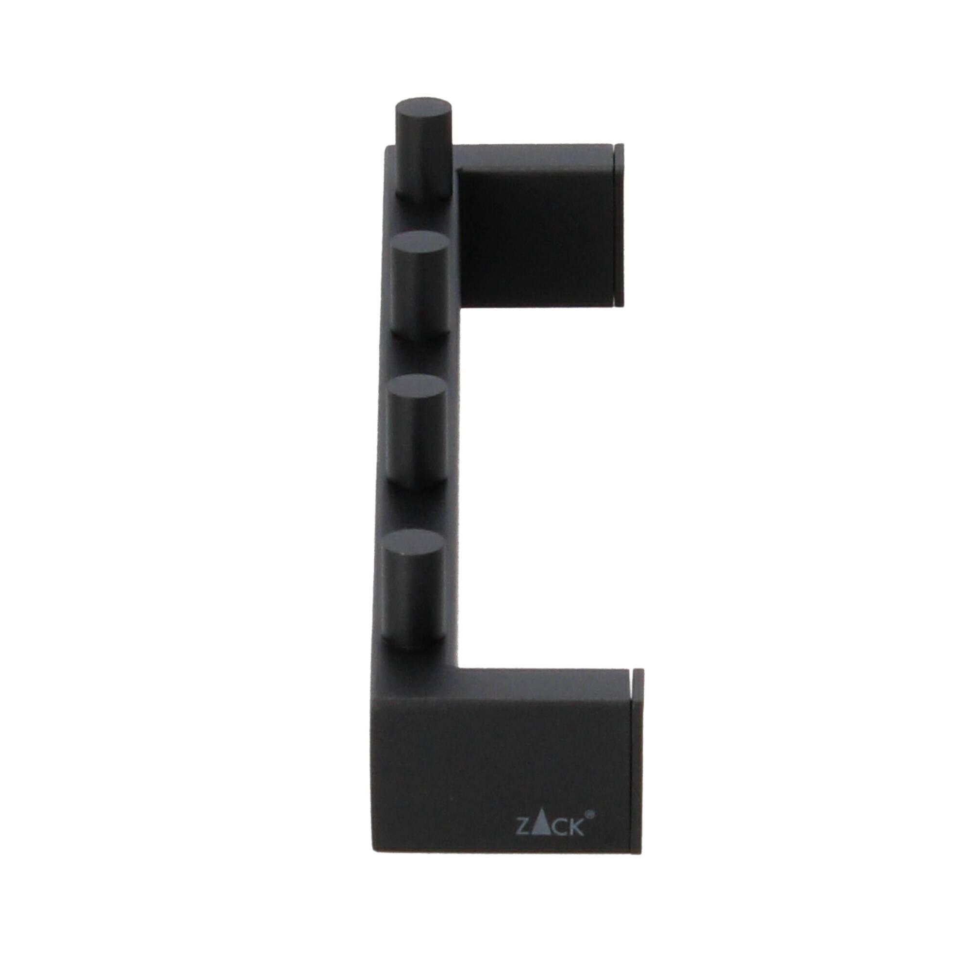 Zack Linea Handtuchhakenleiste 4 Haken schwarz