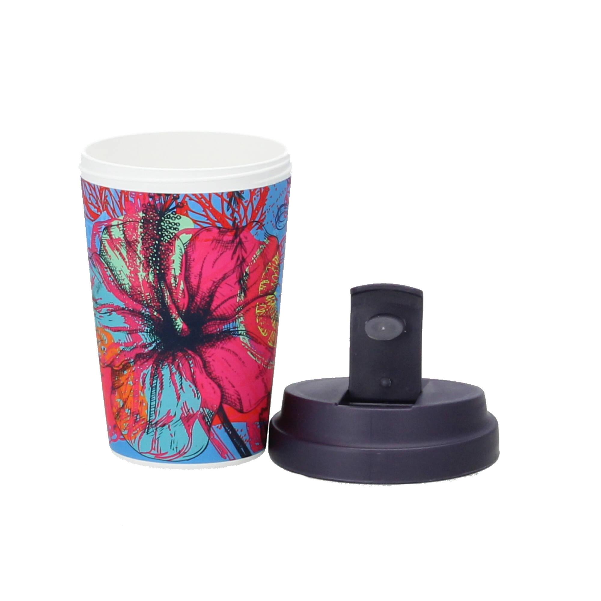 chic.mic Kaffeebecher bioloco plant easy cup Psychodelic Garden