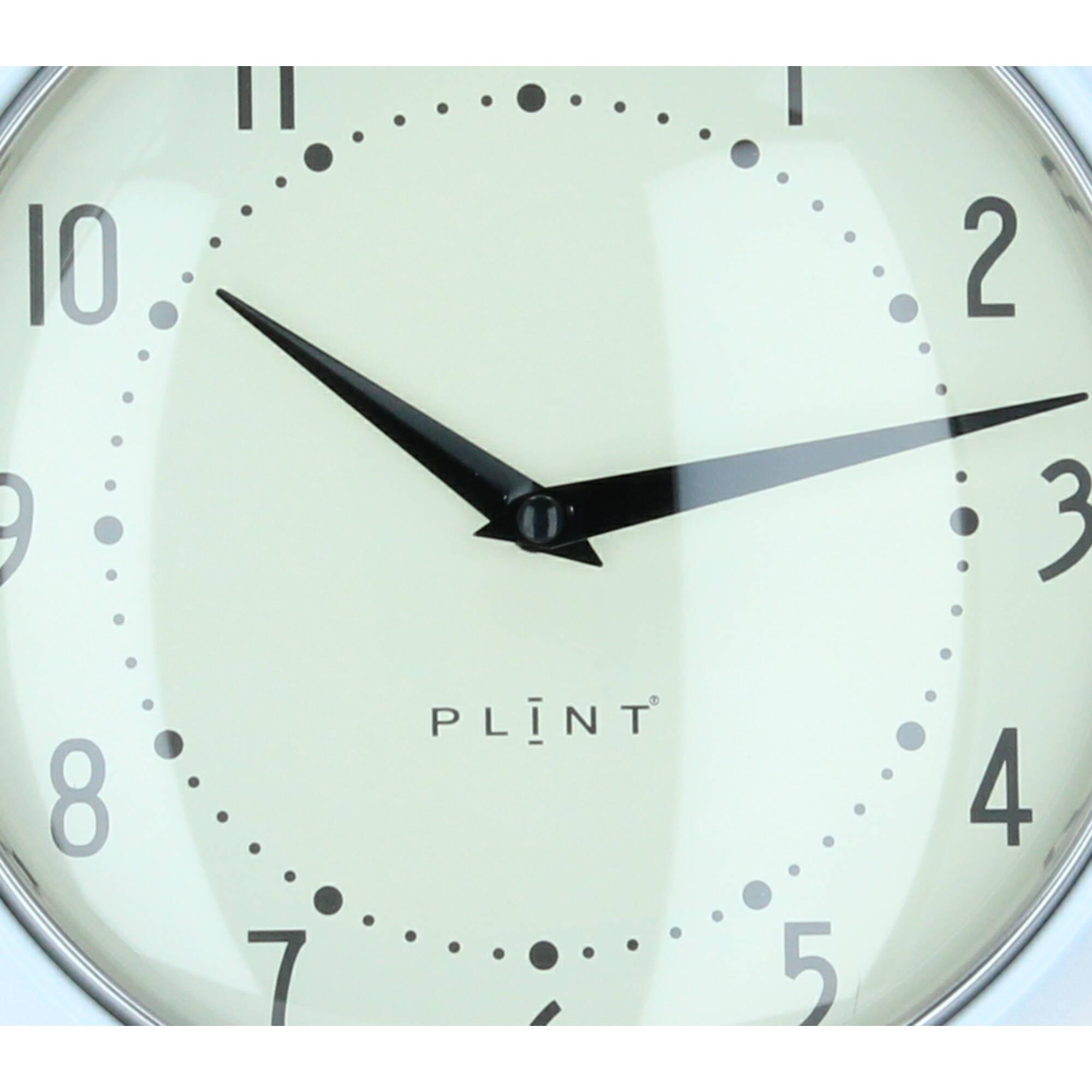 Plint Wanduhr Küchenuhr Retro weiß Plint Wanduhr Küchenuhr Retro weiß