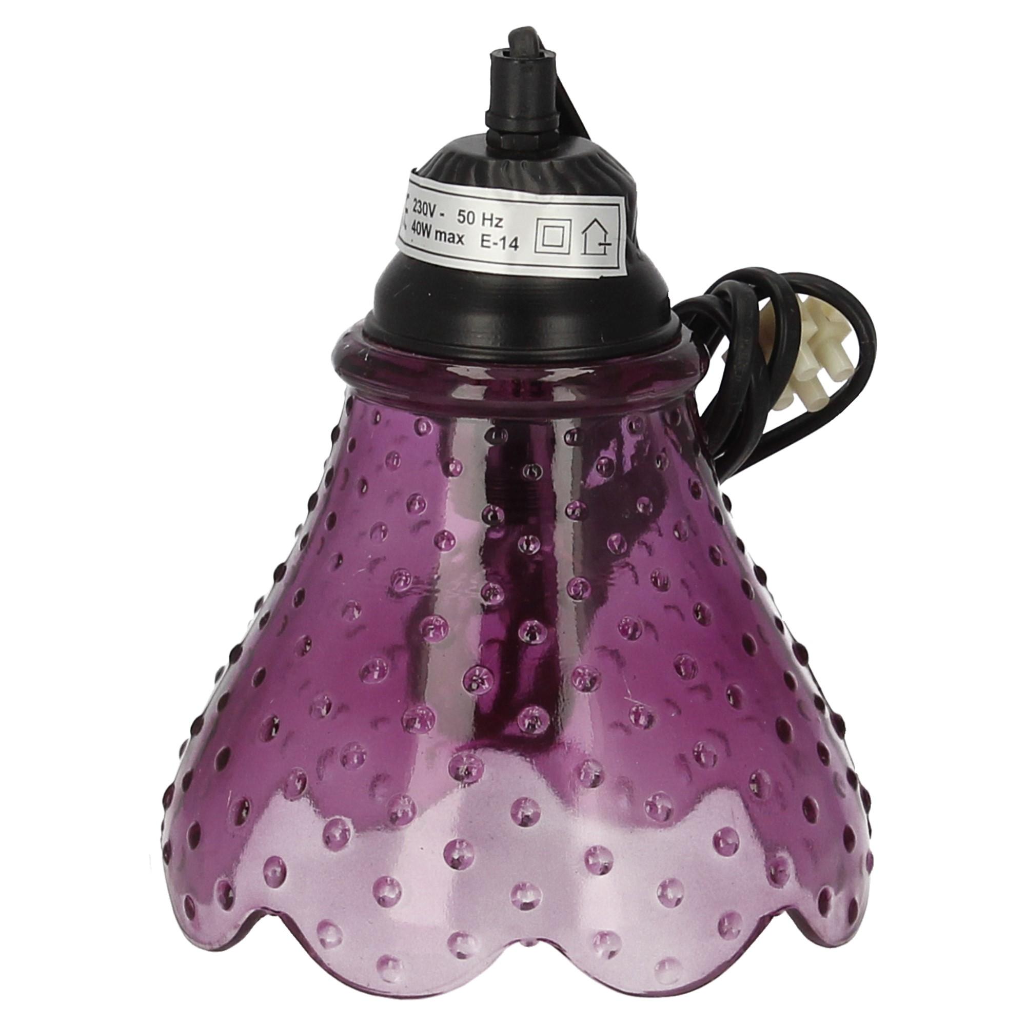 Hoff-Interieur Deckenlampe Bourbon Punkte 3er Set lila weiß türkis