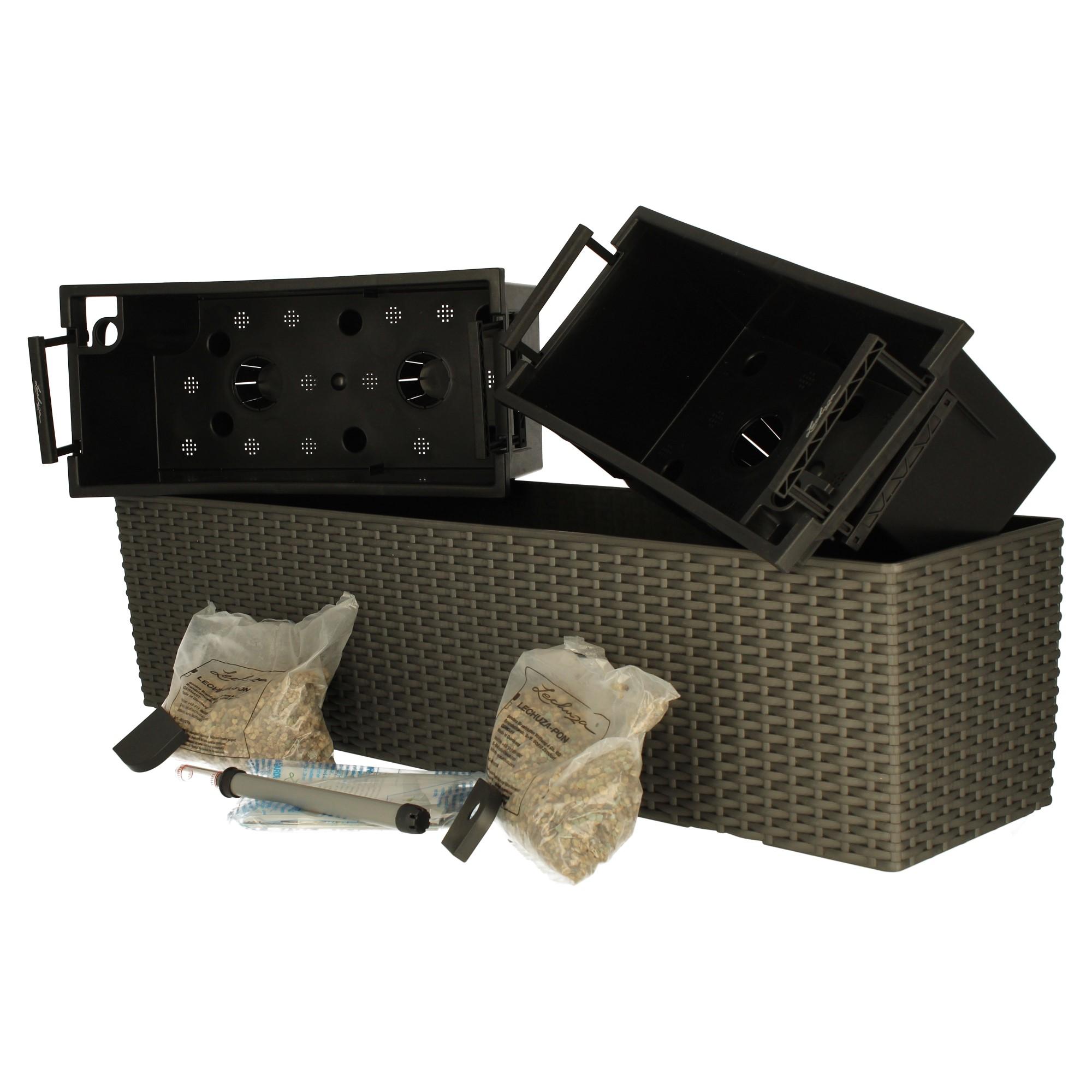 Lechuza Blumenkasten Balconera Cottage 80 granit grau