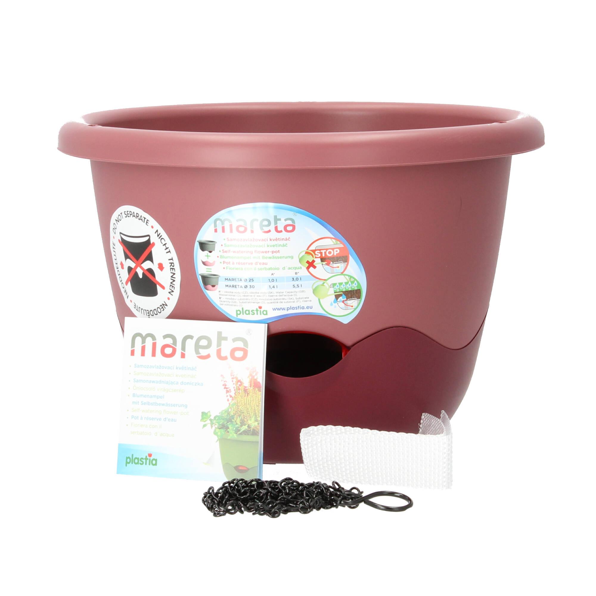 Plastia Blumenampel Mareta 30 rosa wasserspeicher Plastia Blumenampel Mareta 30 rosa wasserspeicher