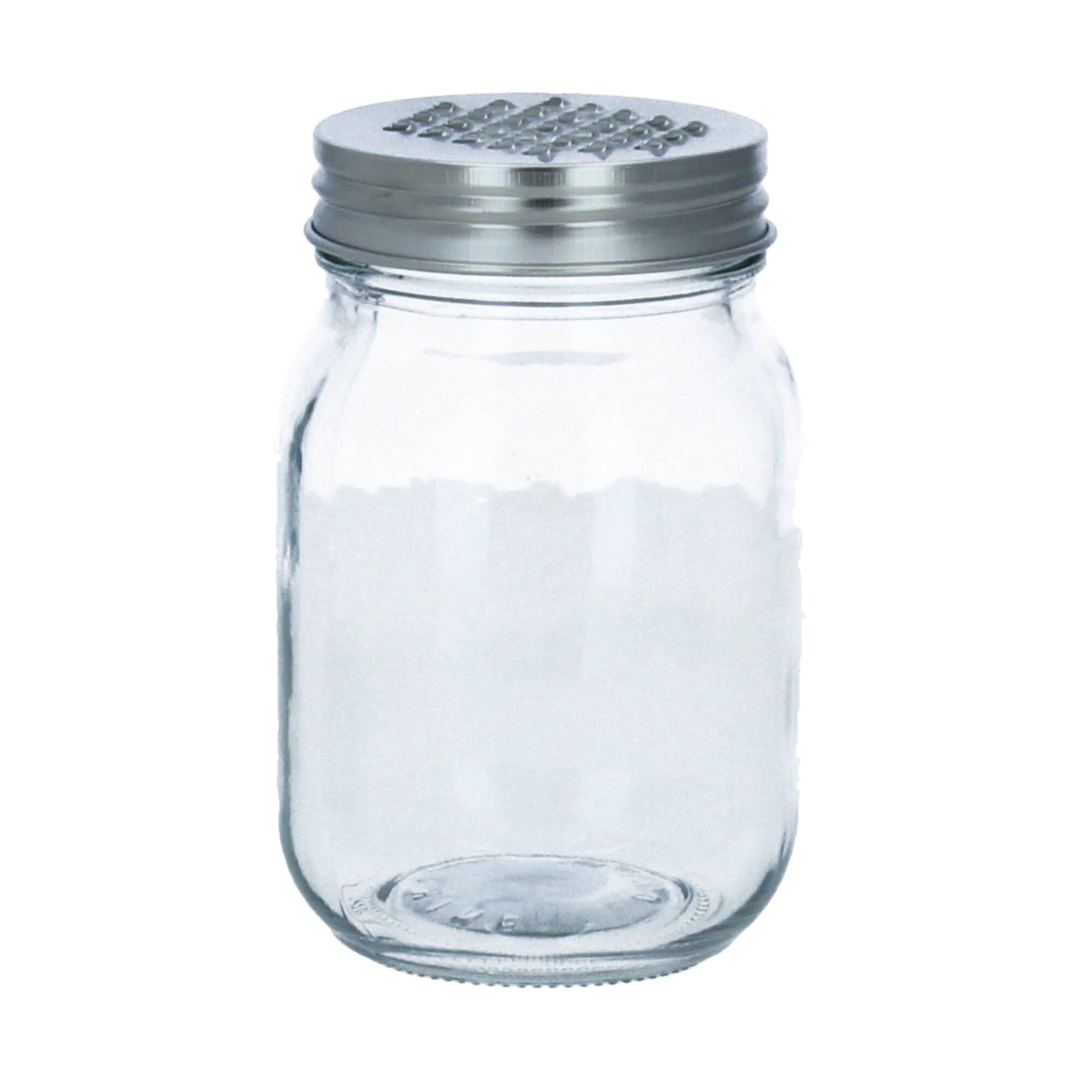 Chic Antique Küchenreibe mit Deckel Käsereibe Aufbewahrung Glas