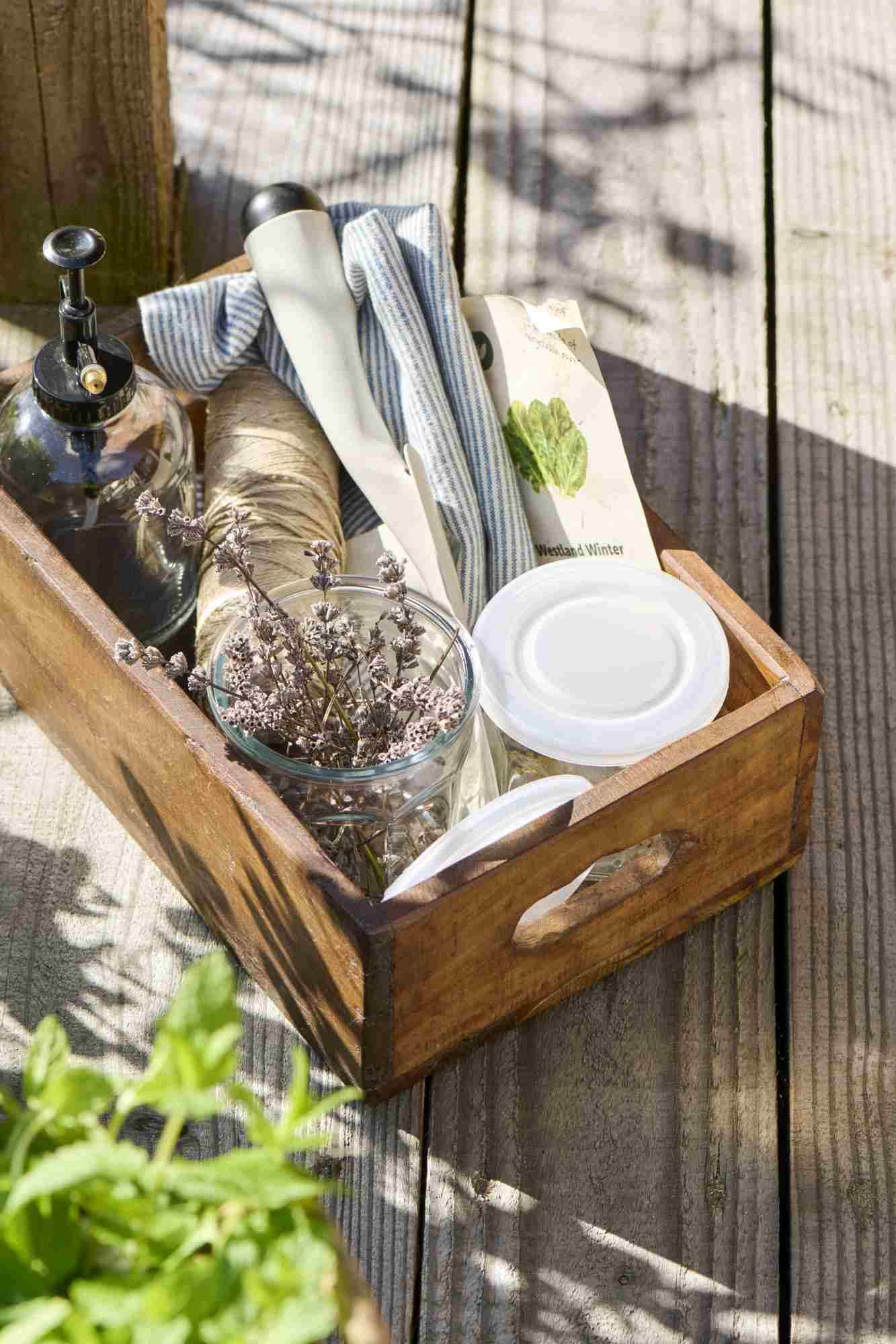 IB Laursen Kiste mit mit Griff Holz Unikat Upcycling 2190-00 IB Laursen Kiste mit mit Griff Holz Unikat Upcycling 2190-00