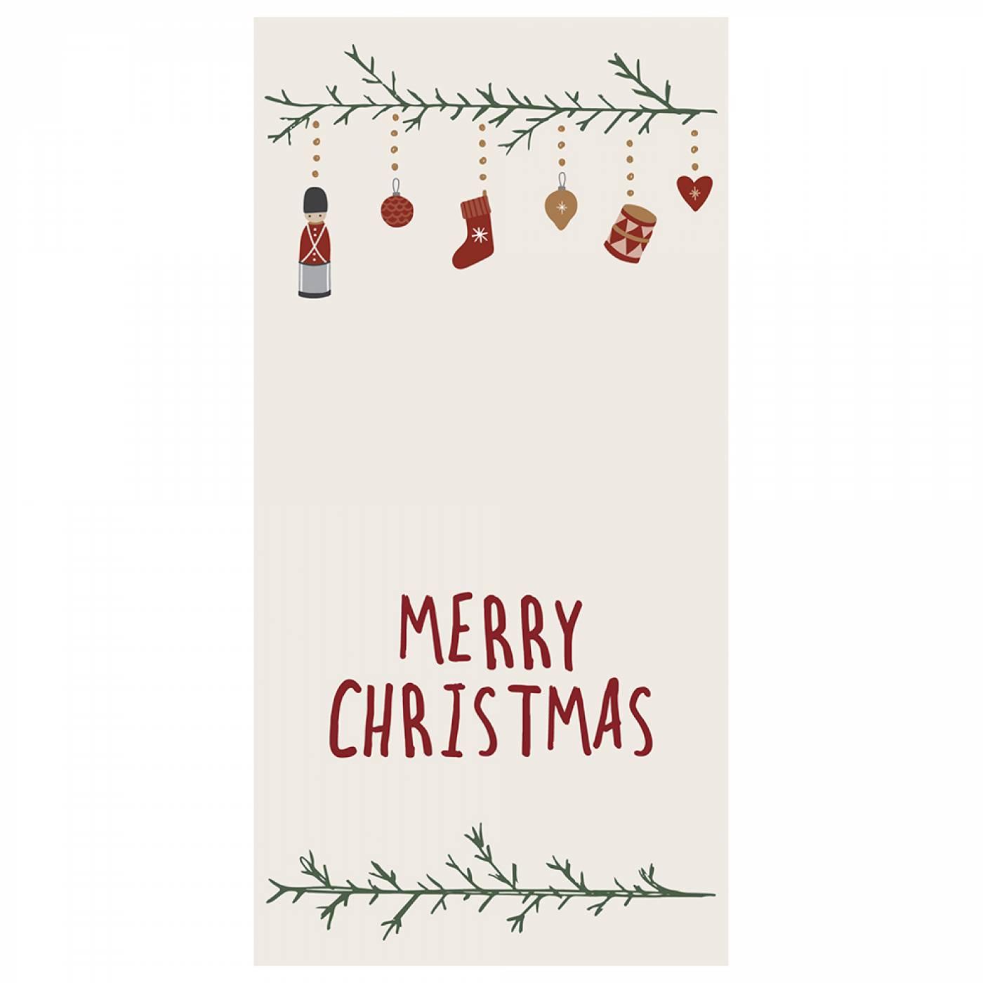 IB Laursen Serviette Merry Christmas 33x33cm Papier 95951-00