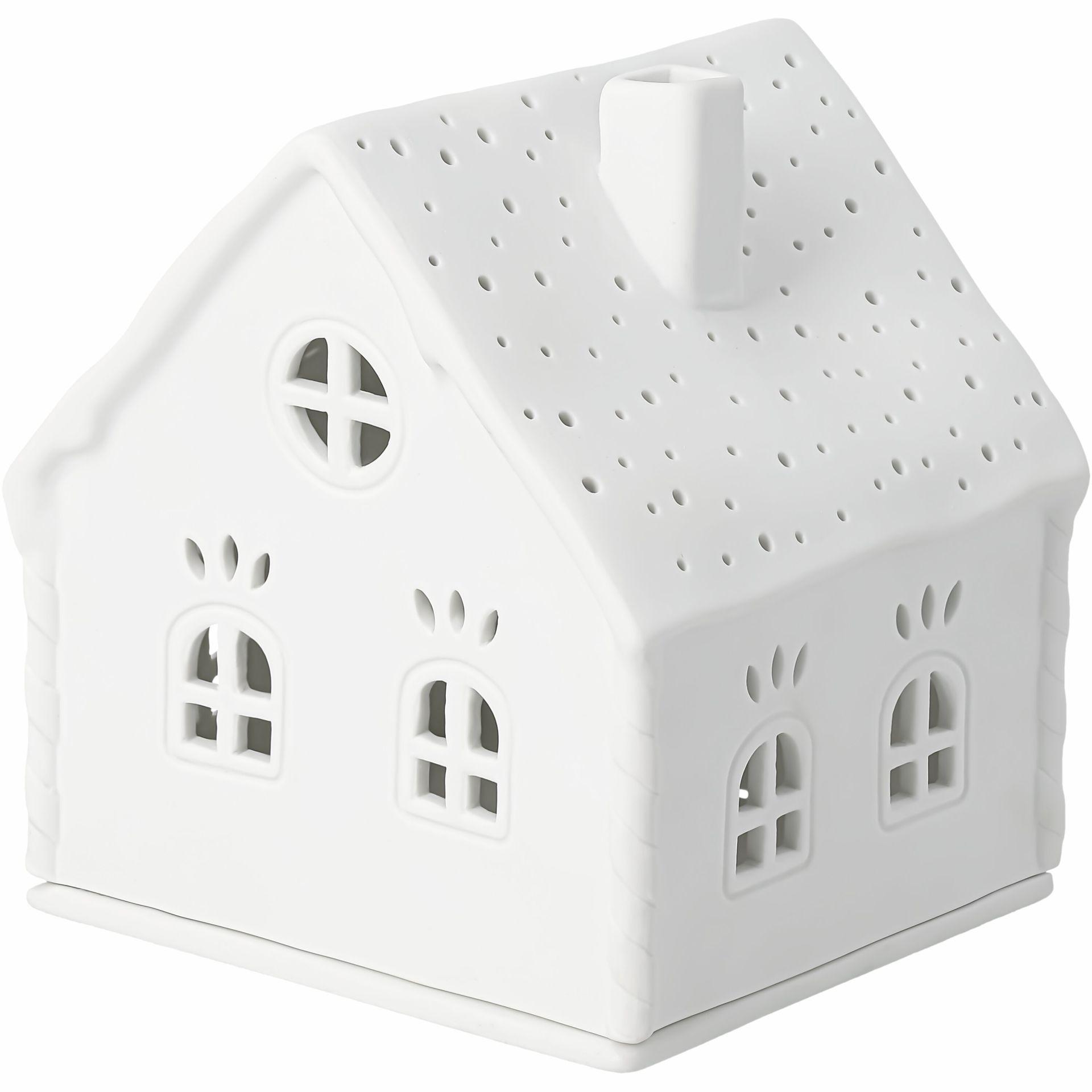räder Lichthaus Zuckerstangenhaus Teelichthalter weiß 0092844 räder Lichthaus Zuckerstangenhaus Teelichthalter weiß 0092844