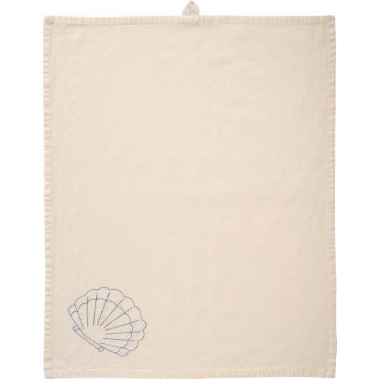 IB Laursen Geschirrtuch Atlantis Muschel Butter Cream