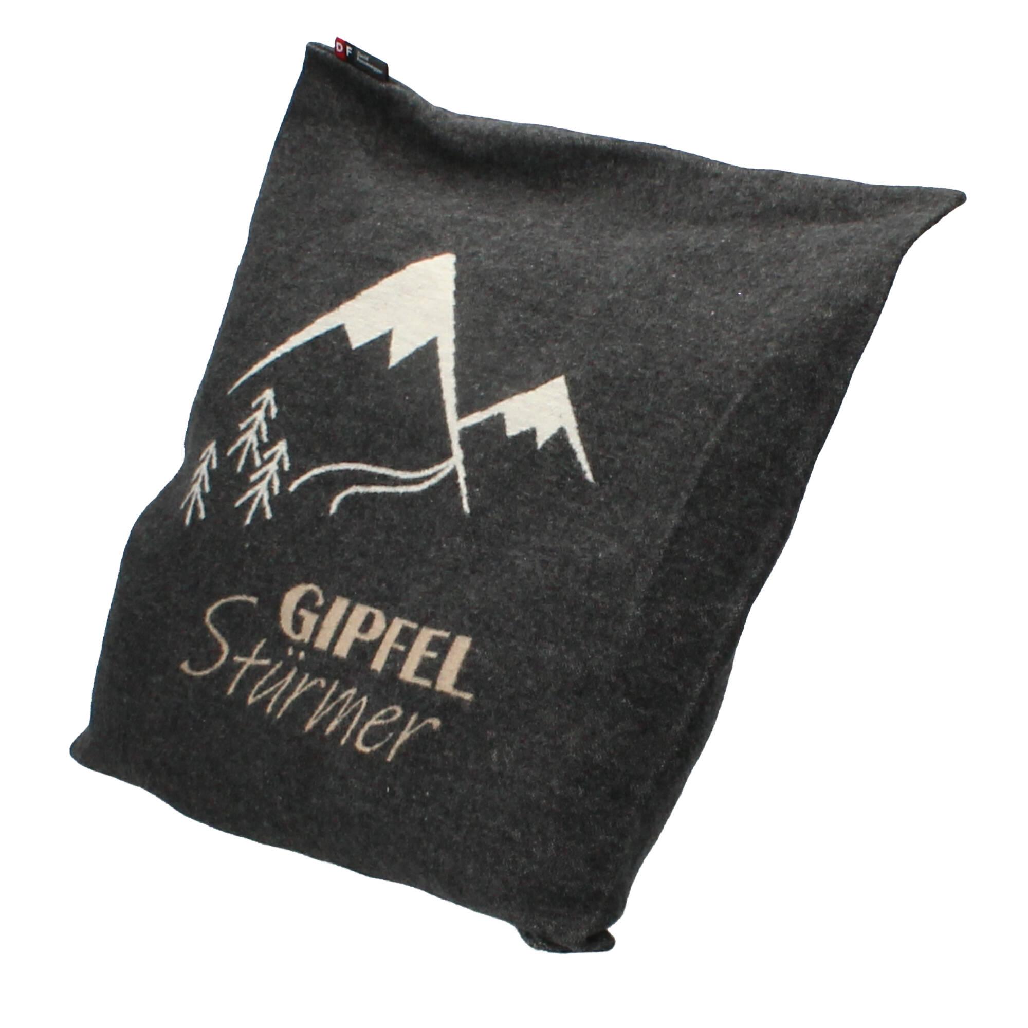David Fussenegger Silvretta Kissenhülle Gipfelstürmer anthrazit David Fussenegger Silvretta Kissenhülle Gipfelstürmer anthrazit