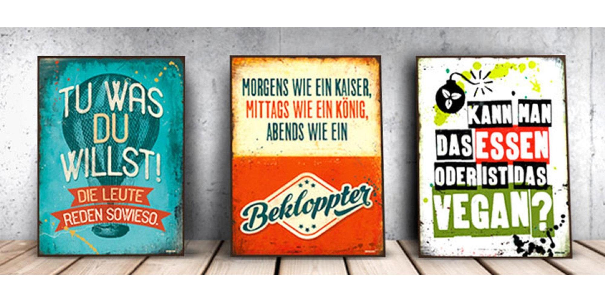 Sticky Jam Retro-Blechschild, Bekloppter, 50440604