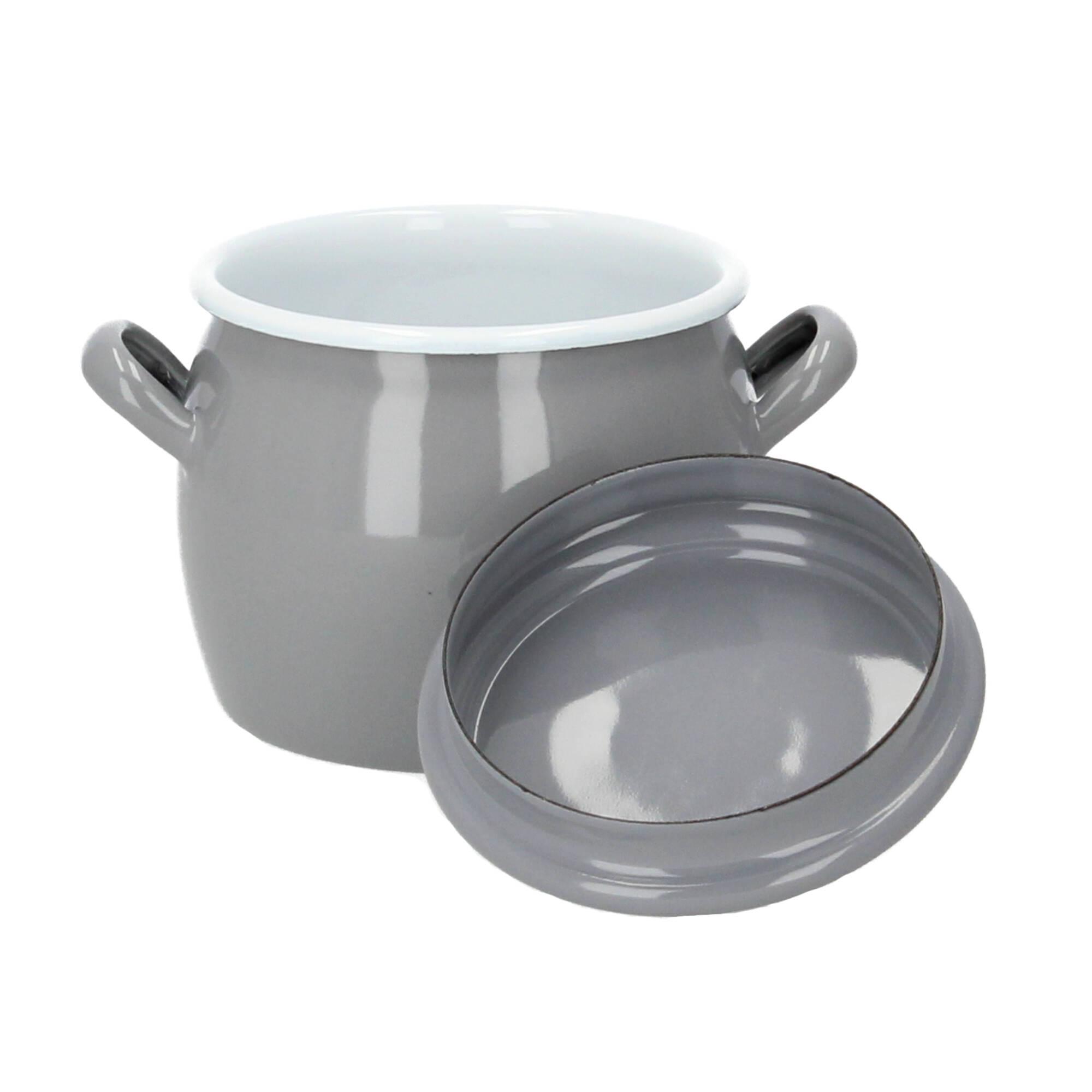 Kockums Bauchiger Topf mit Deckel 0,7 Liter grau Kockums Bauchiger Topf mit Deckel 0,7 Liter grau