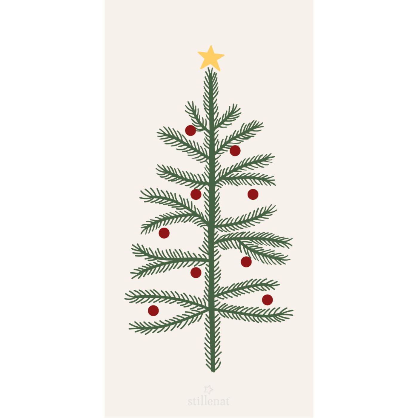 IB Laursen Serviette Tannenbaum 40x40cm Papier 95907-00