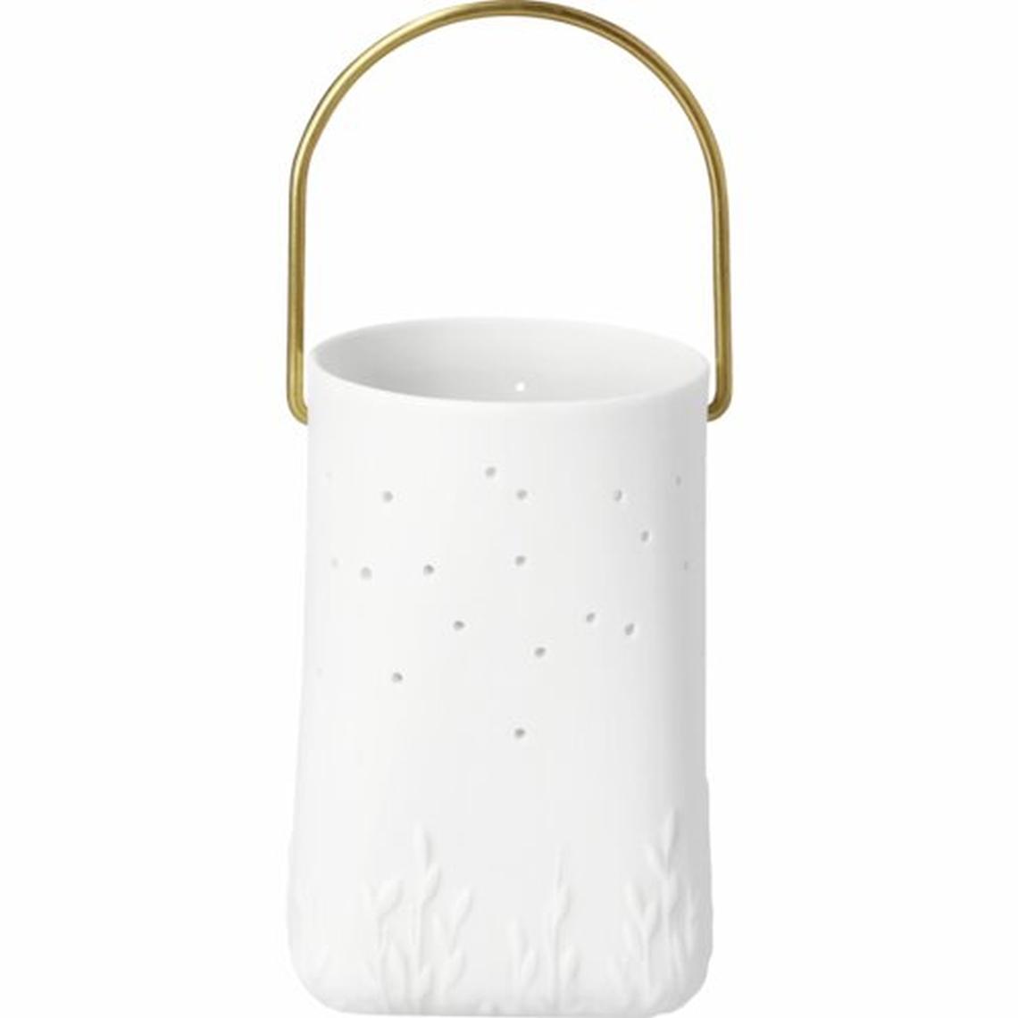 räder Deign Laterne Lichtung Porzellan weiß H:11,1cm 0018394