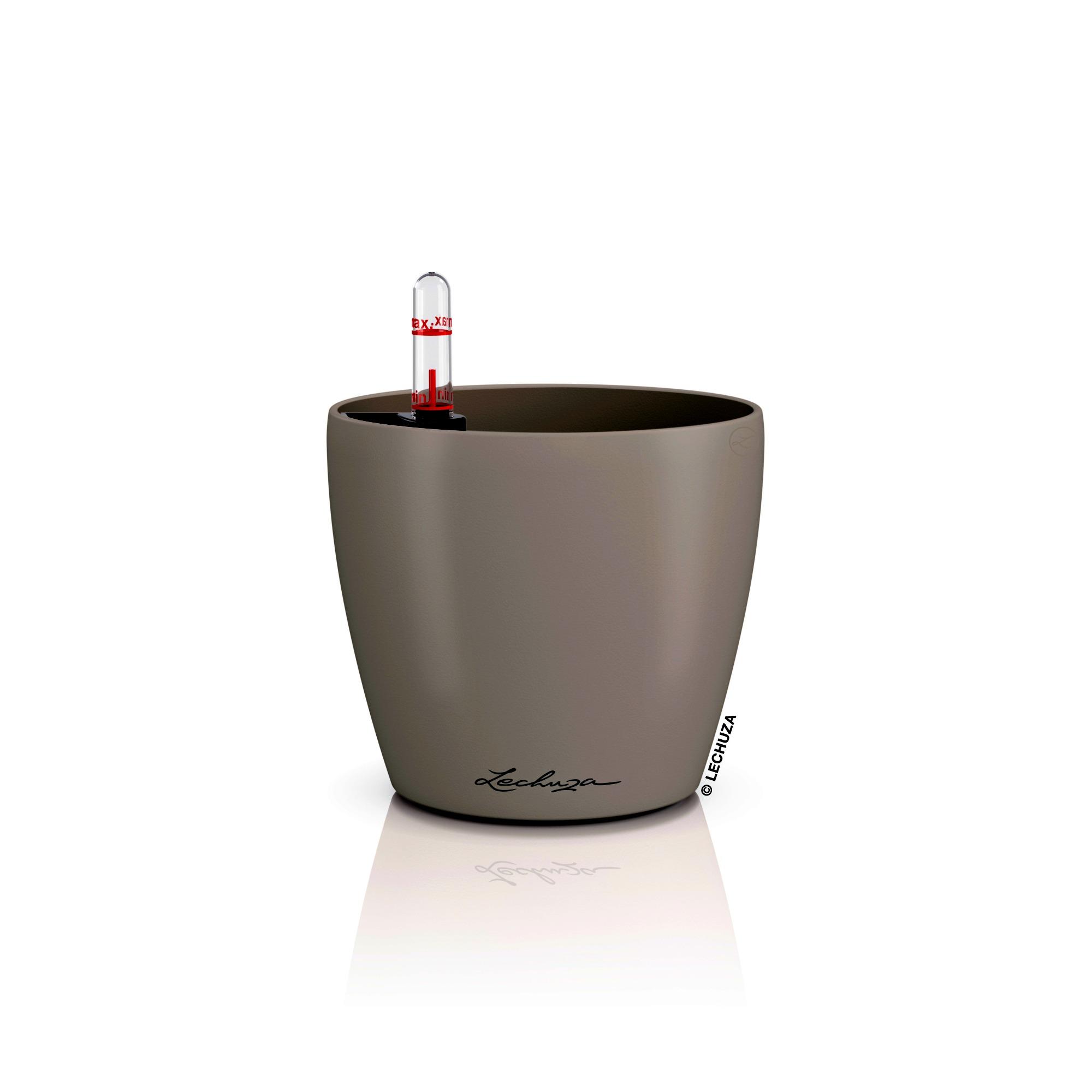 Lechuza Blumentopf rund Classico Color 12 Sandbraun