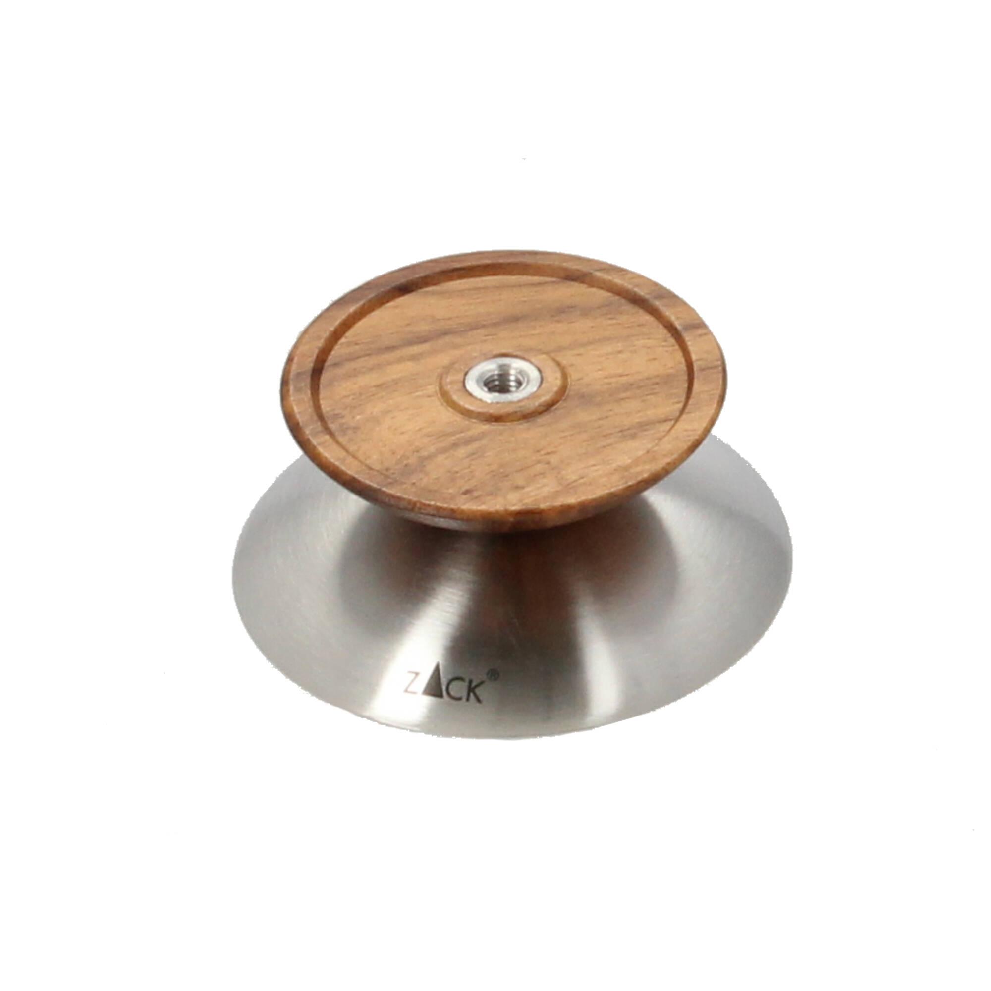 Zack Kover Wandhaken 7,5 cm Edelstahl Akazienholz