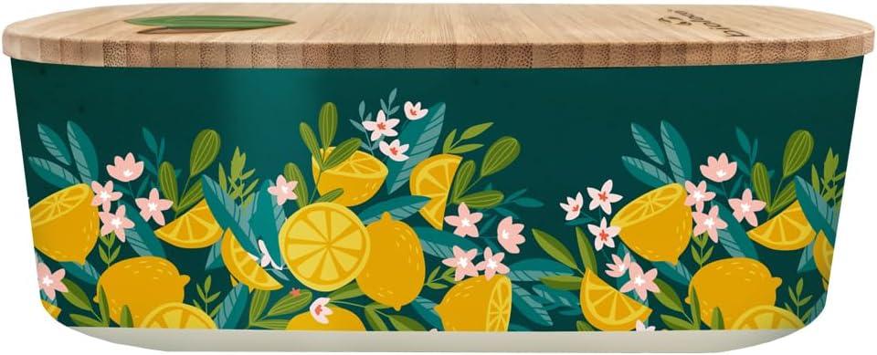 chic.mic bioloco plant lunchbox Brotdose oval lemons BPLB109 chic.mic bioloco plant lunchbox Brotdose oval lemons BPLB109