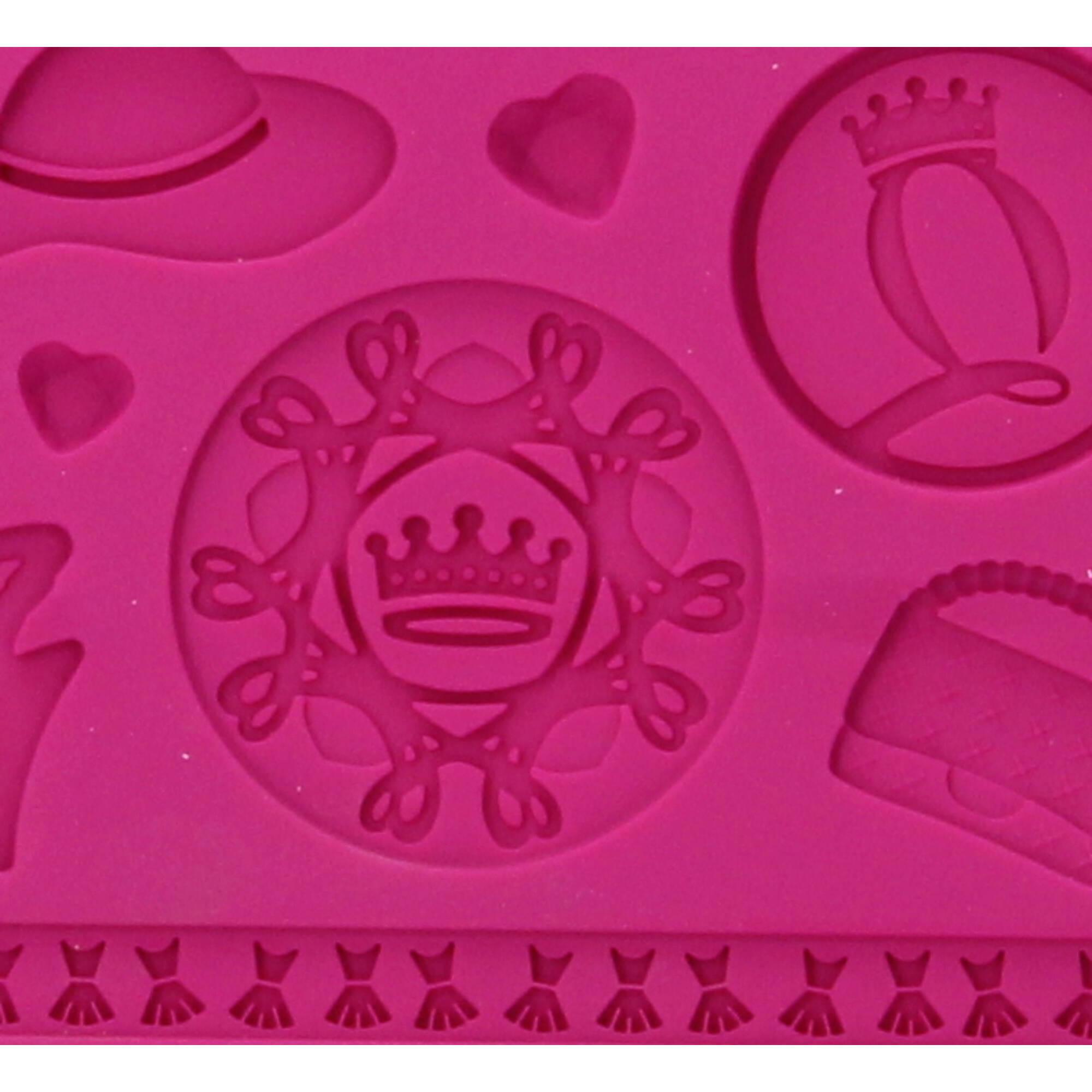 Lurch FlexiForm Prägematte Shopping Queen Lena Silikon Pink