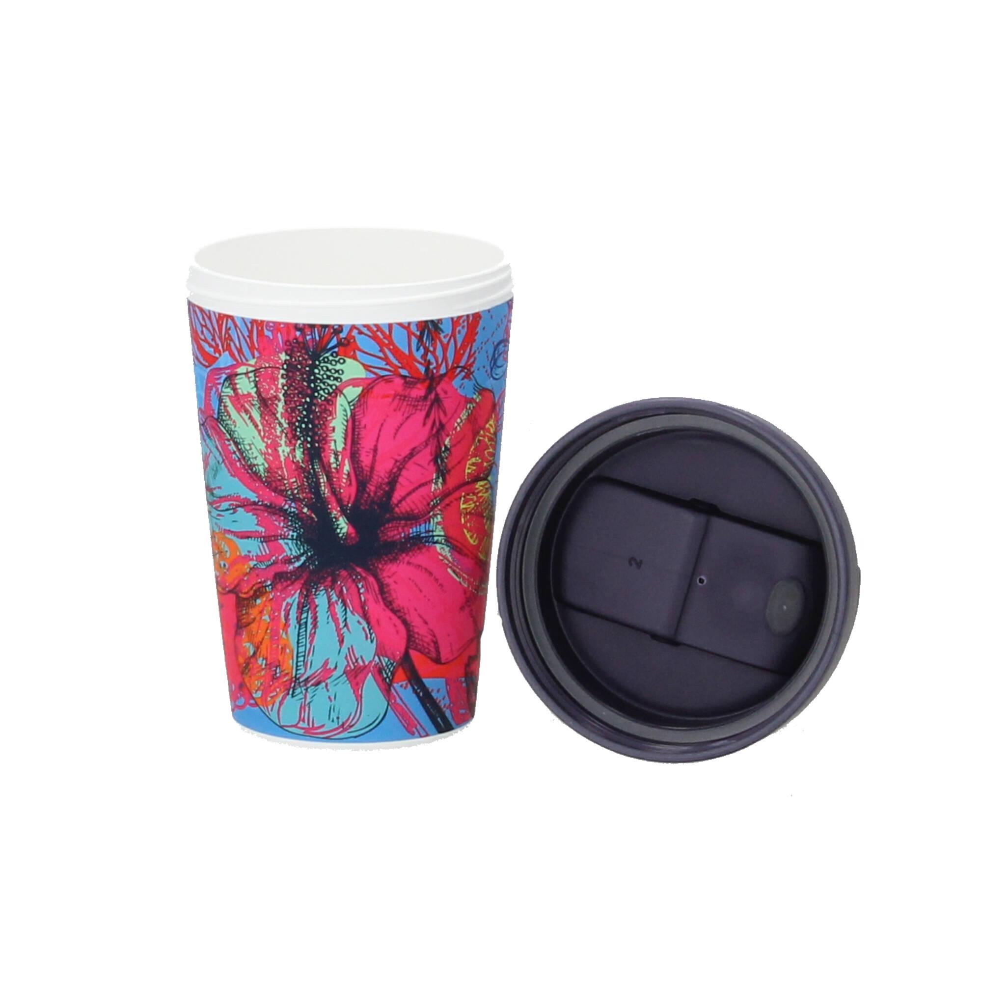 chic.mic Kaffeebecher bioloco plant easy cup Psychodelic Garden