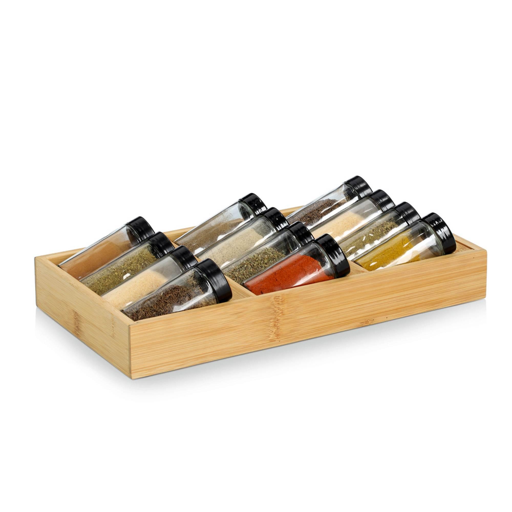 Zeller Gewürzeinsatz-Set 13-teilig Bambus 38x20x9cm 25675