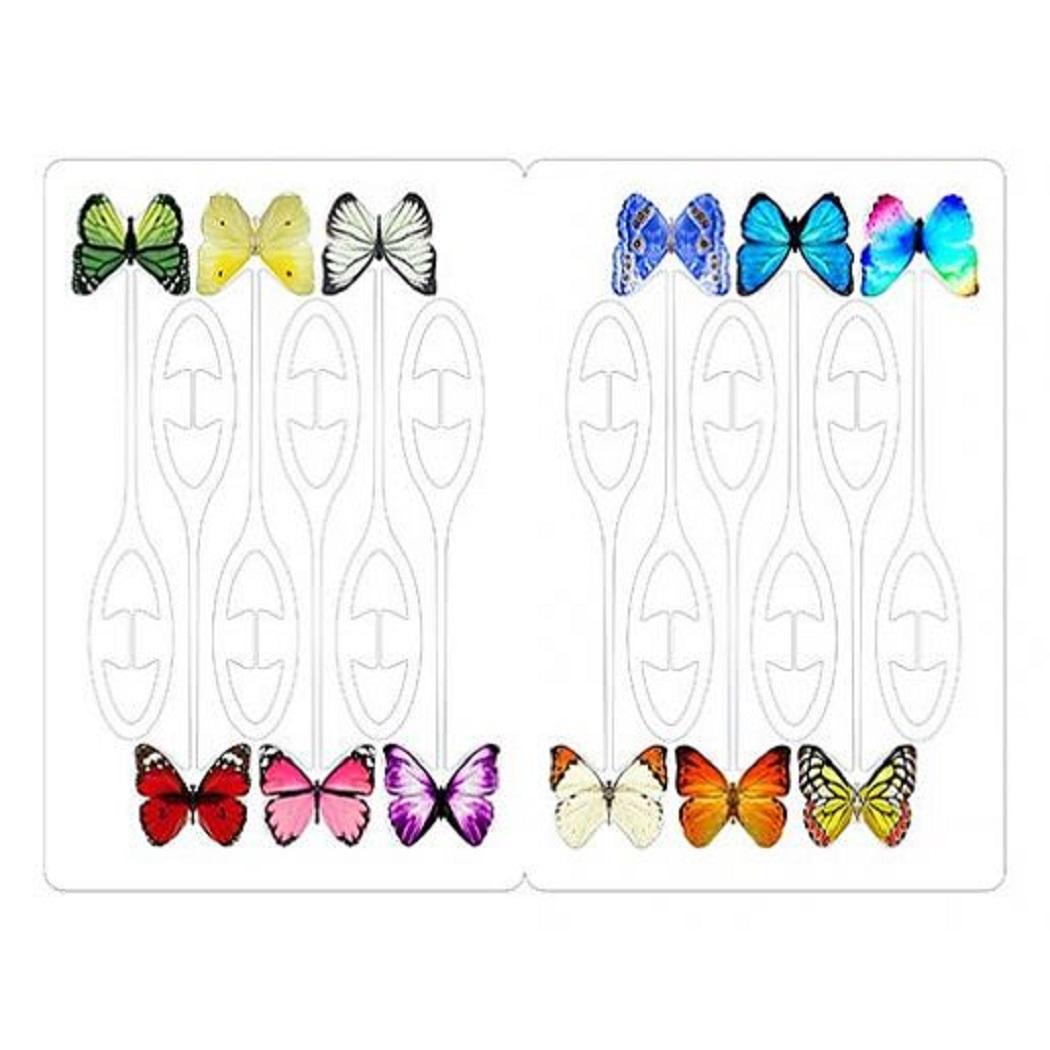 Kikkerland Schmetterling Getränke Marker Set 12 Stck., BA66 Kikkerland Schmetterling Getränke Marker Set 12 Stck., BA66