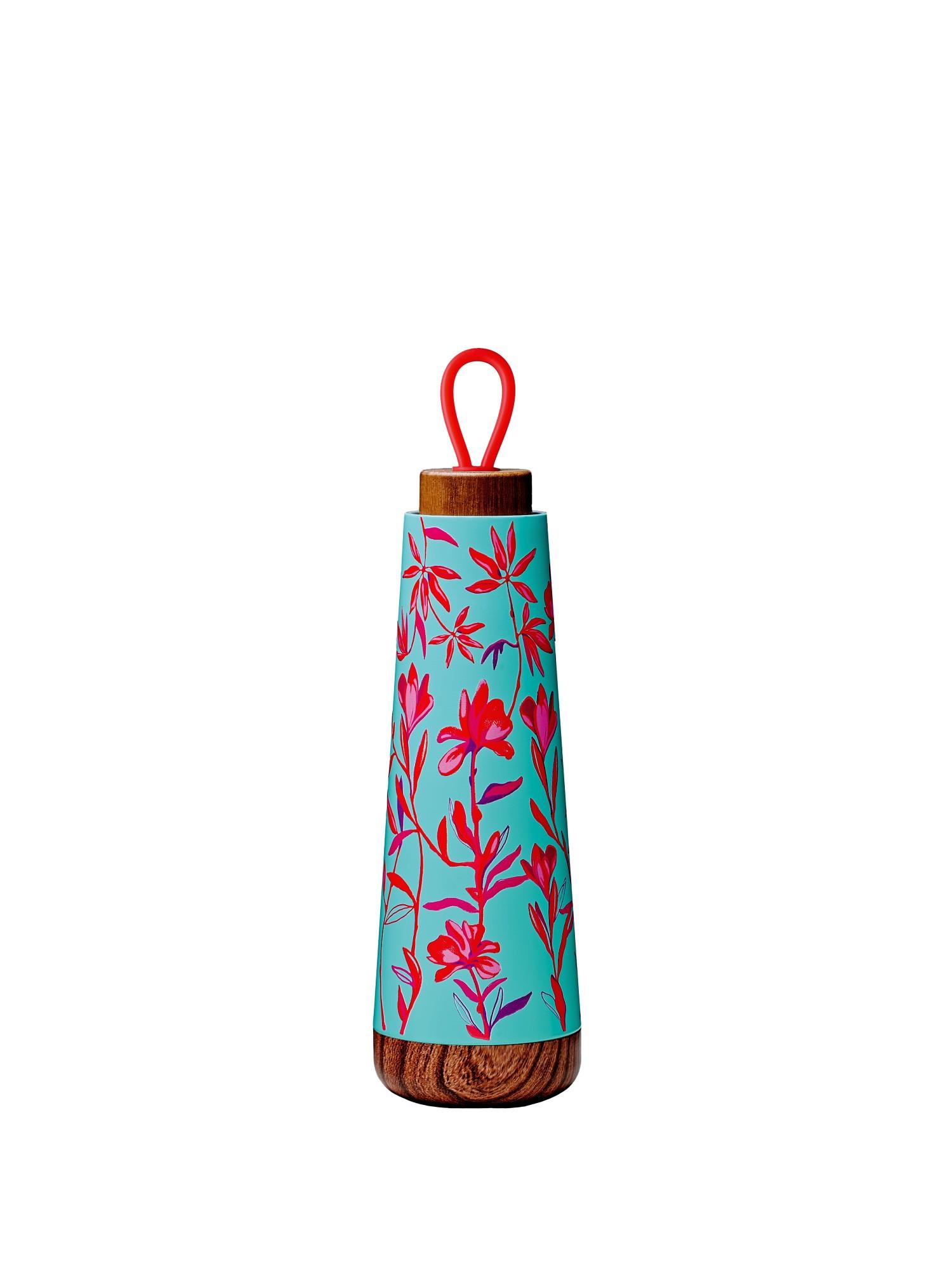 chic.mic Trinkflasche bioloco loop Red Flowers ISO BEL137