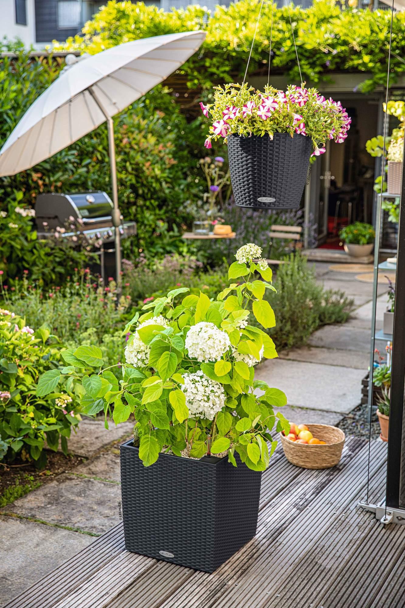 Lechuza Blumentopf groß Cube Cottage 30 graphitschwarz Lechuza Blumentopf groß Cube Cottage 30 graphitschwarz