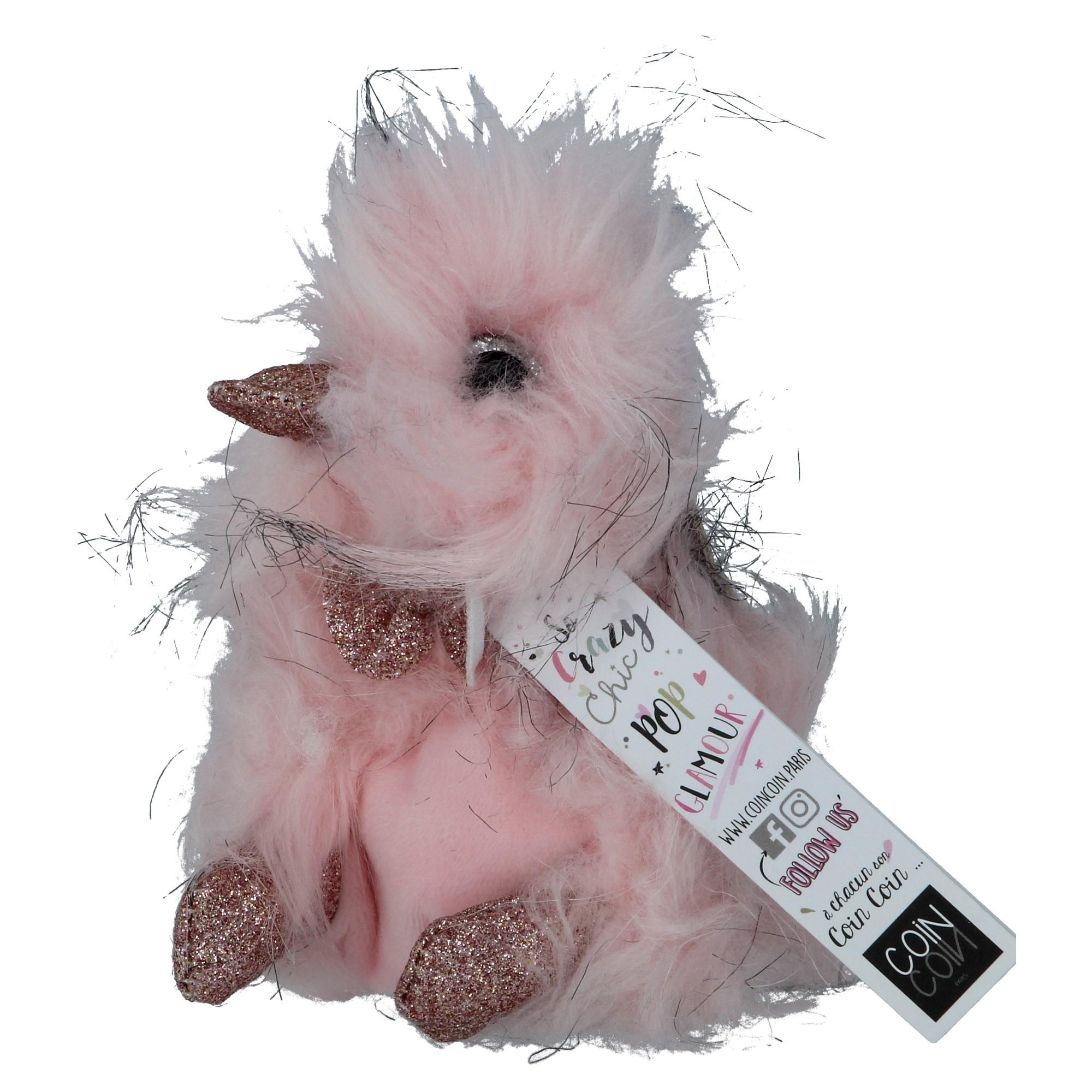 DouDou et Compagnie CoinCoin Schlüsselanhänger Ente Ziggy Rose
