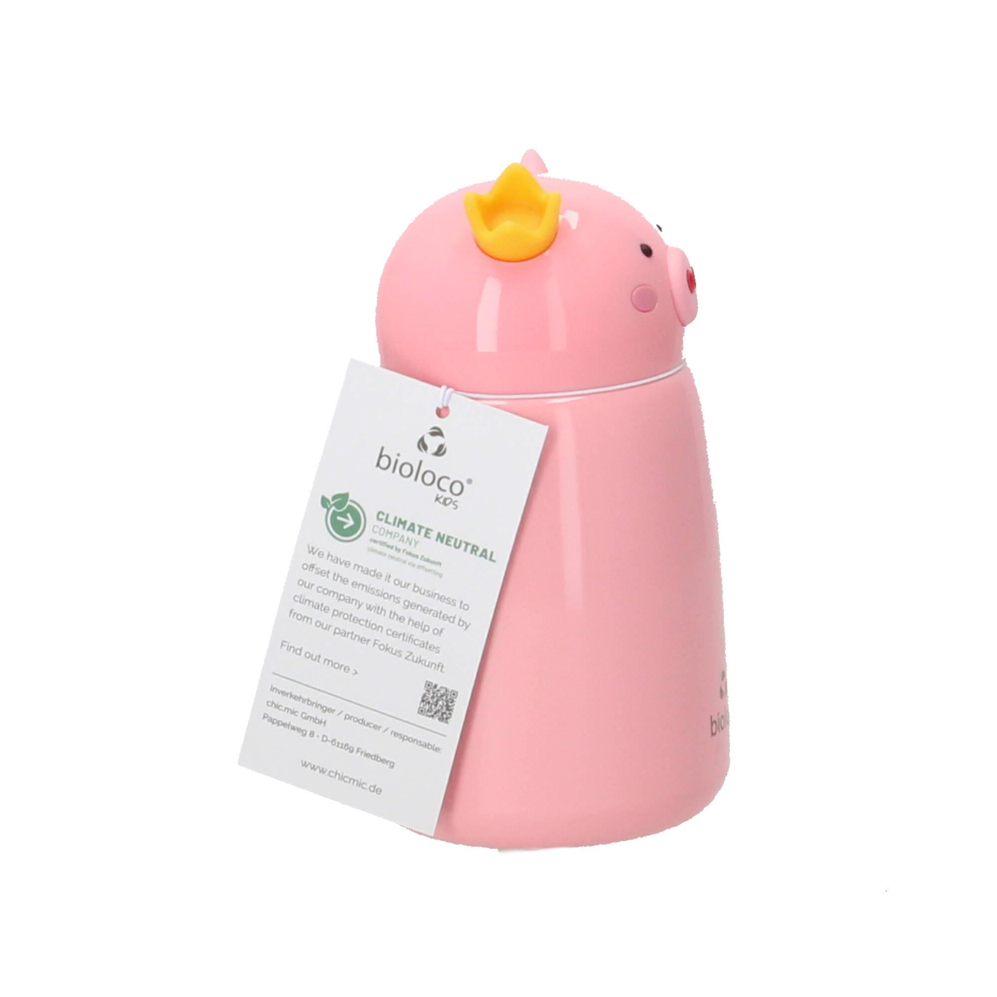 chic.mic Trinkflasche Kinder bioloco kids bottle Piglet Rosa chic.mic Trinkflasche Kinder bioloco kids bottle Piglet Rosa
