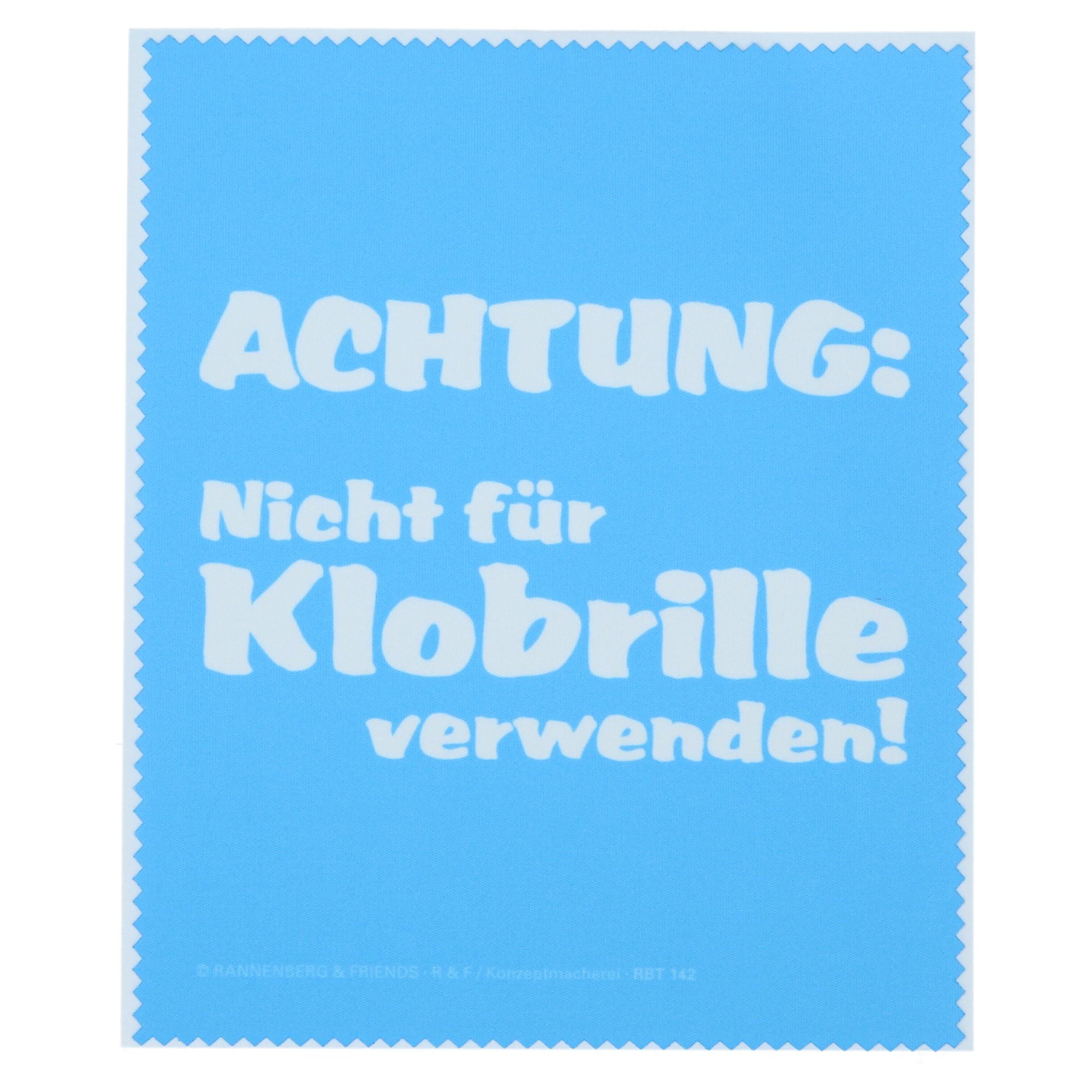 Rannenberg & Friends Brillenputztuch Microfaser Klobrille Rannenberg & Friends Brillenputztuch Microfaser Klobrille