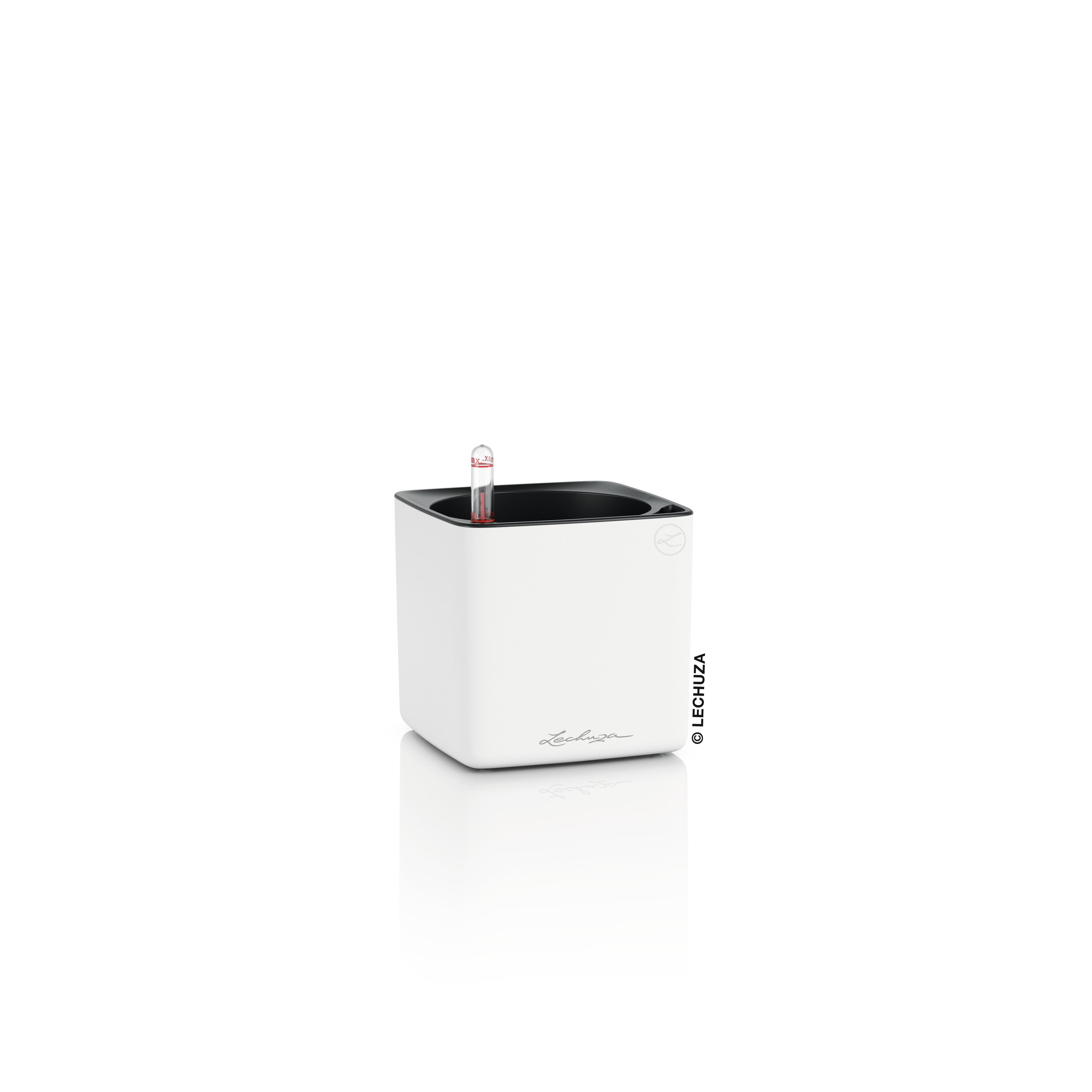 Lechuza Blumentopf klein Cube Premium 14 weiß matt 13500
