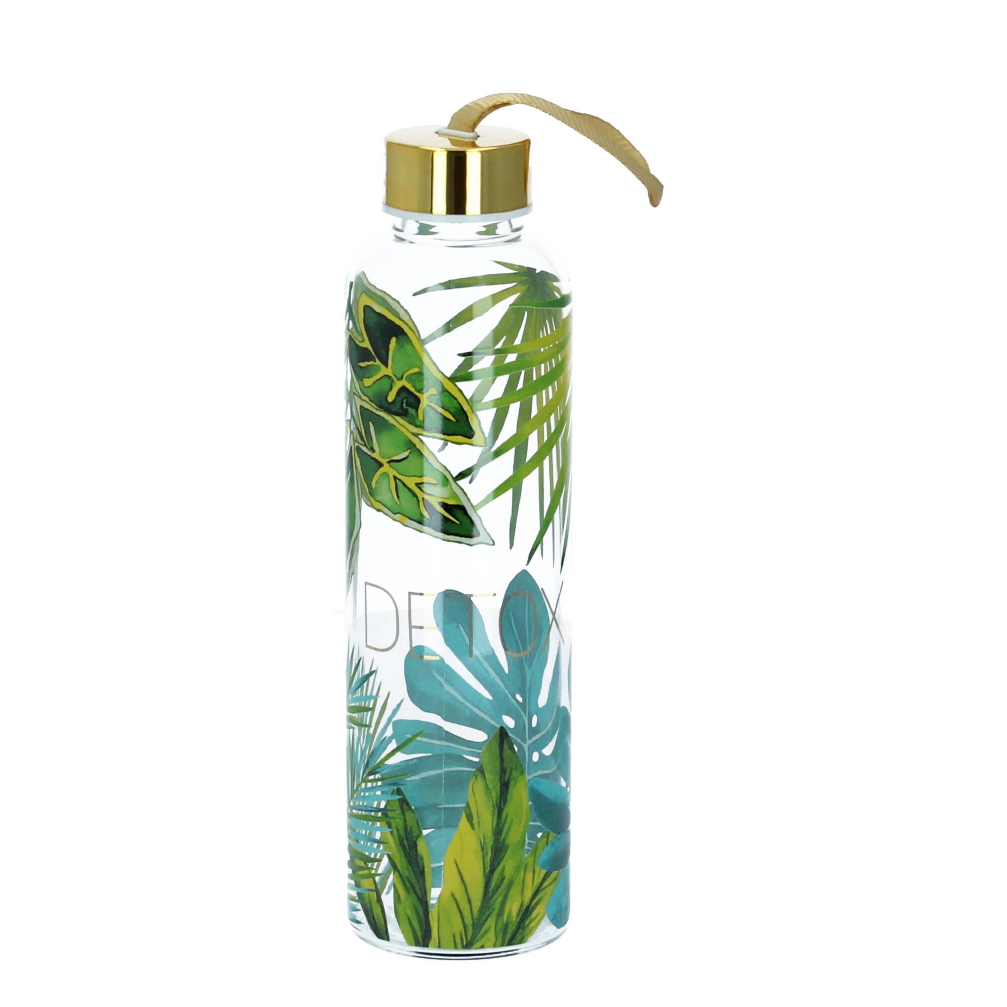 PPD Trinkflasche Glasflasche jungle real gold 550 ml PPD Trinkflasche Glasflasche jungle real gold 550 ml