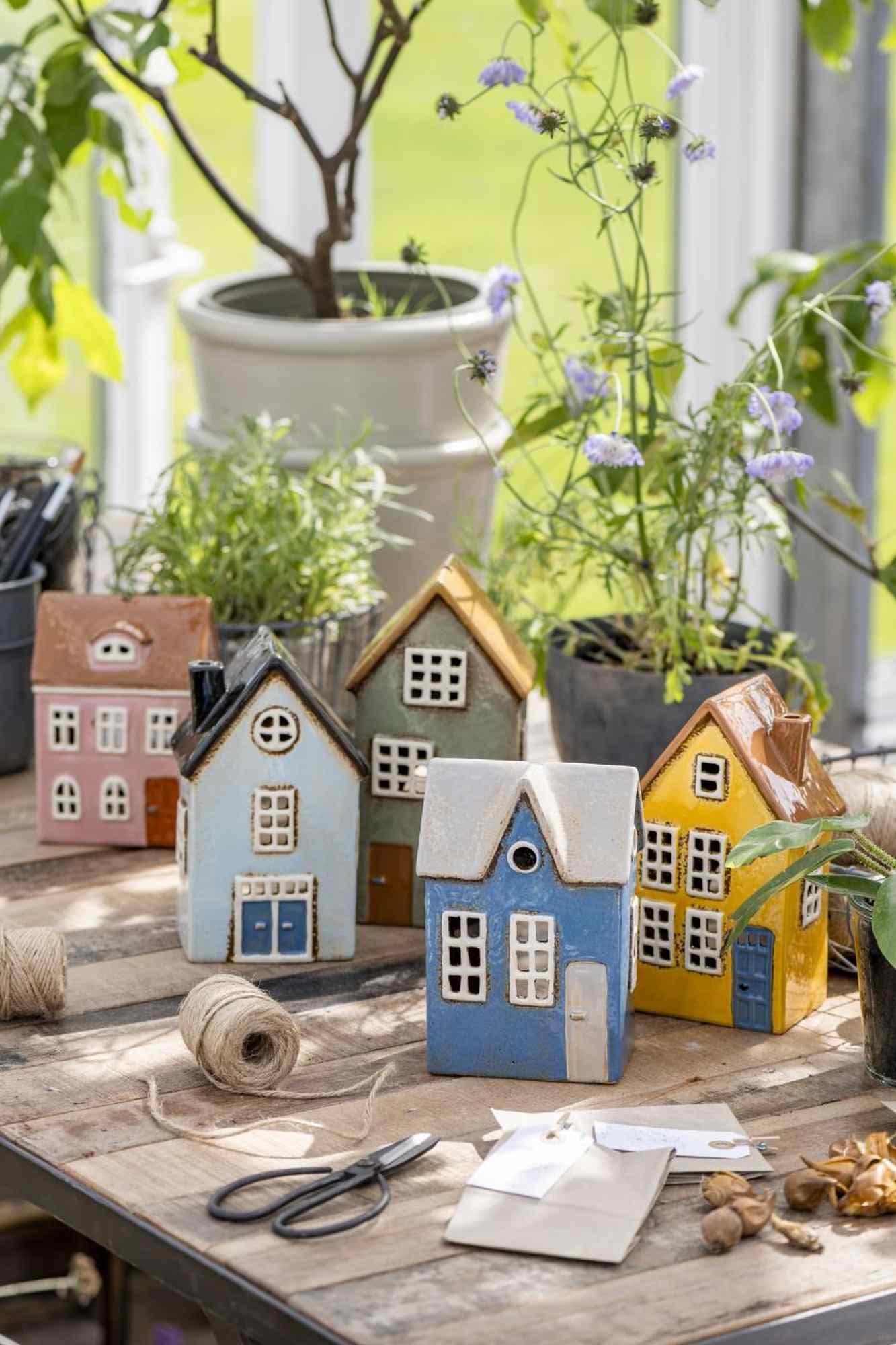 IB Laursen Lichthaus Nyhavn Doppeltür schwarzes Dach Teelichthalter IB Laursen Lichthaus Nyhavn Doppeltür schwarzes Dach Teelichthalter