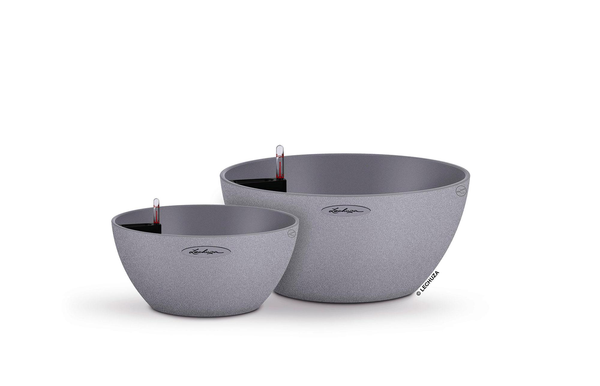 Lechuza Pflanzschale Cubeto Stone 40 steingrau