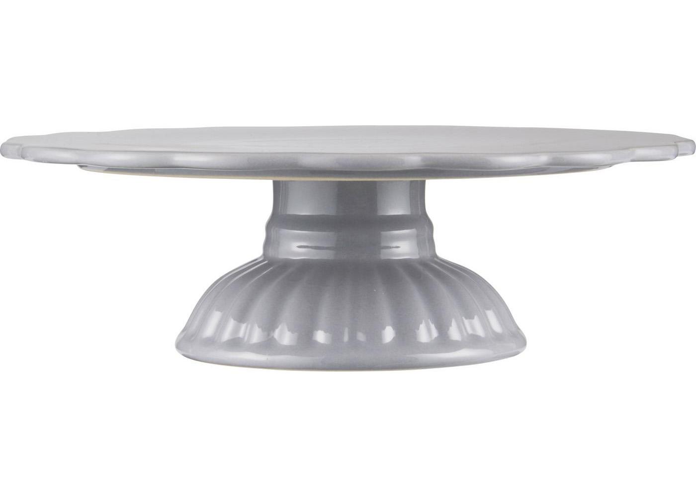 Ib Laursen Tortenplatte mit Fuß Mynte French Grey