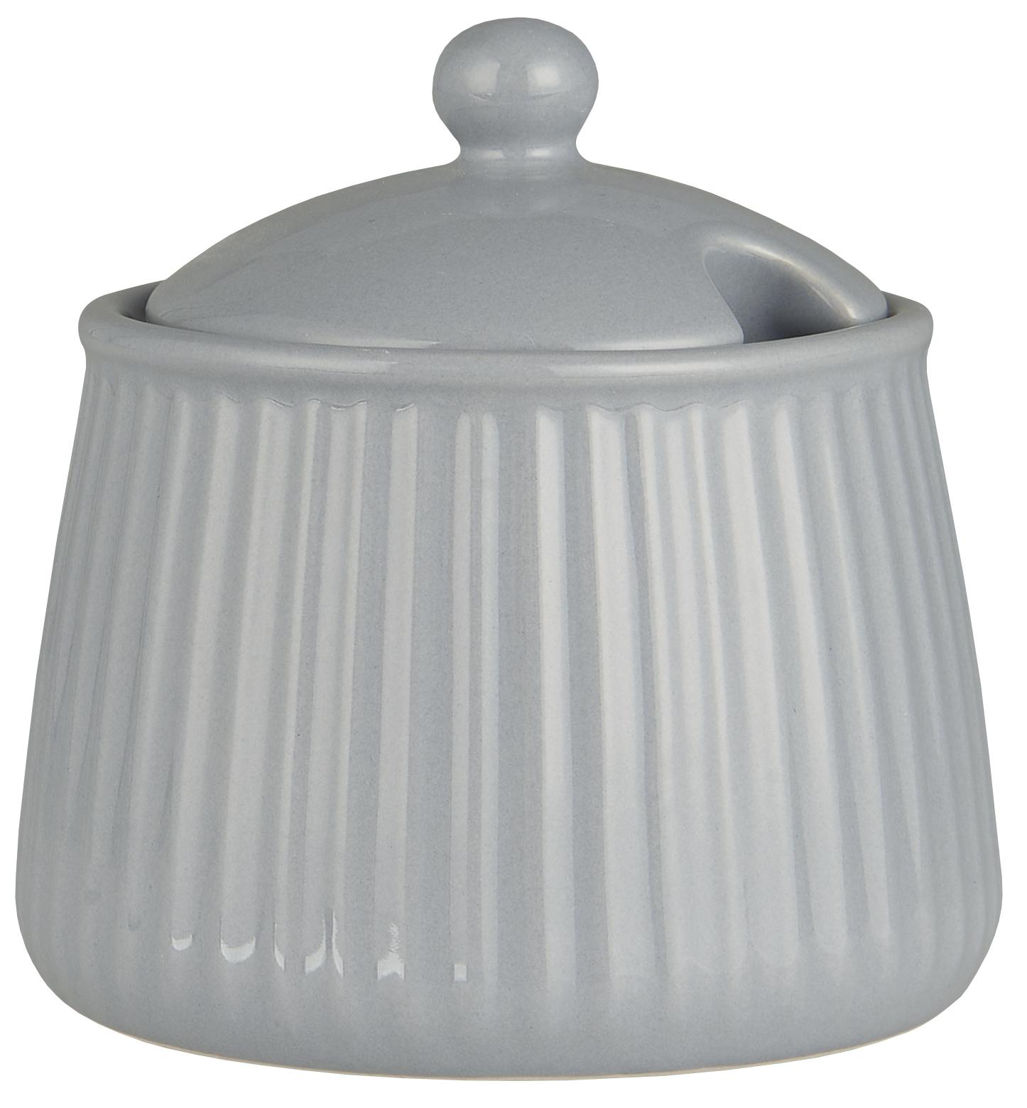 IB Laursen Zuckerdose Mynte French Grey Grau Steingut 2028-18 IB Laursen Zuckerdose Mynte French Grey Grau Steingut 2028-18