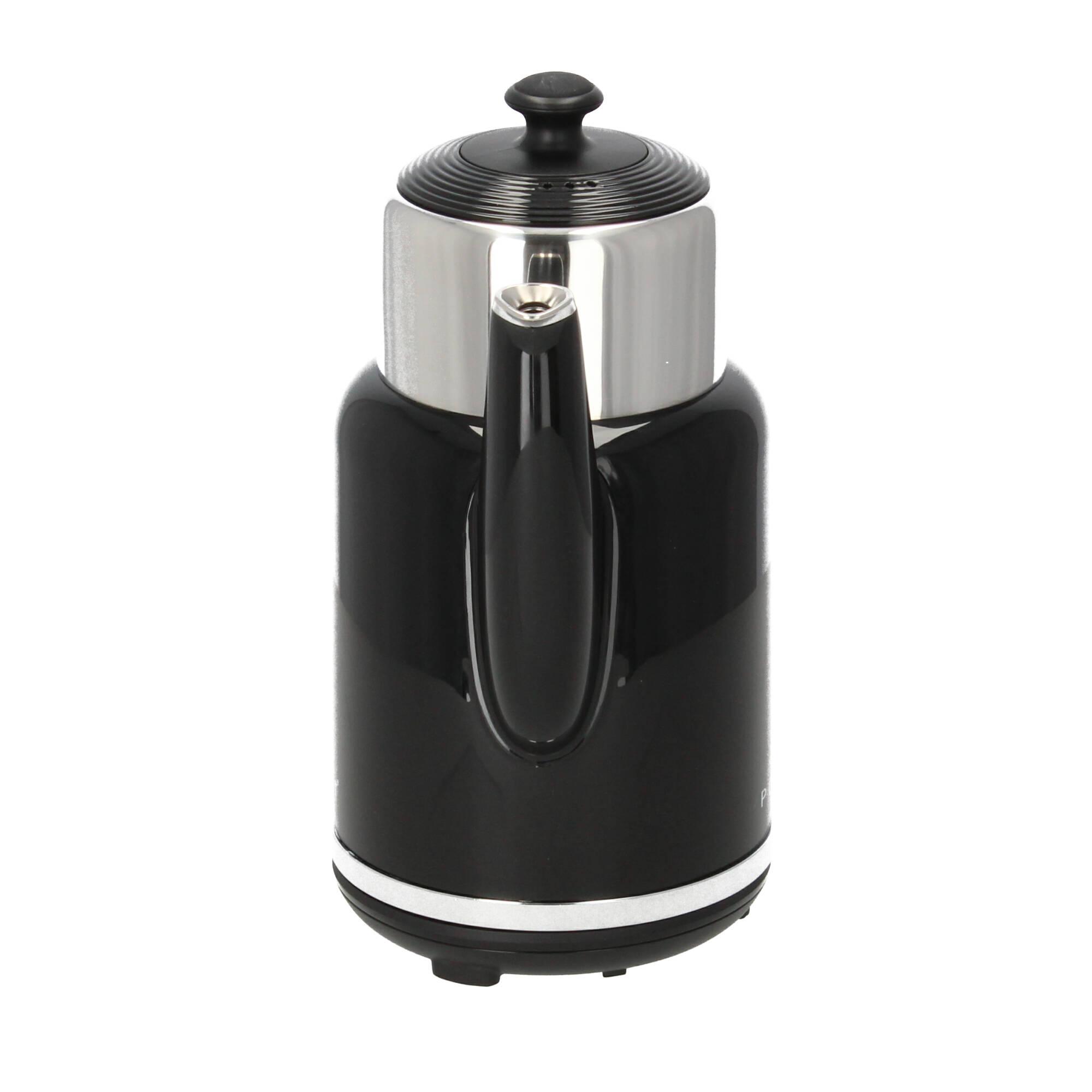 Plint Wasserkocher Warmhaltefunktion Retro-Design 1,7l schwarz