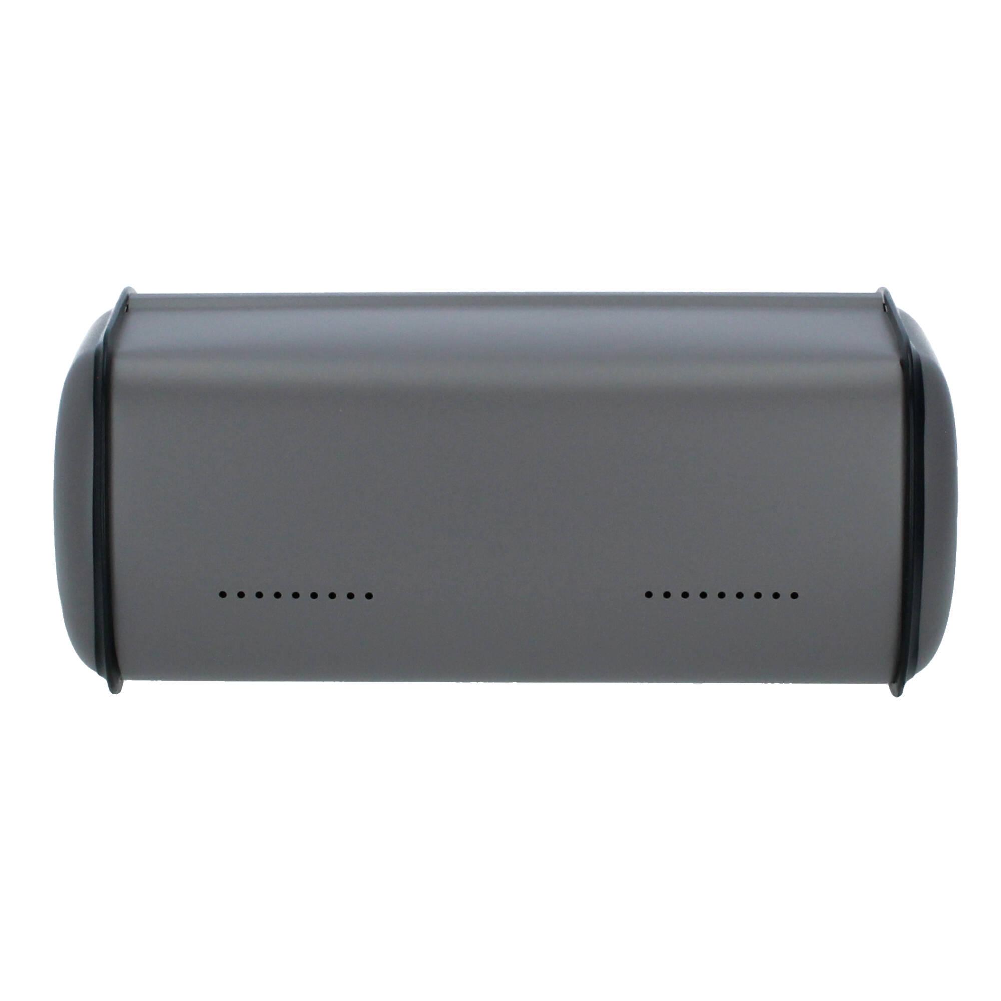 Plint Brotkasten Brotbox Retro almost black schiefergrau