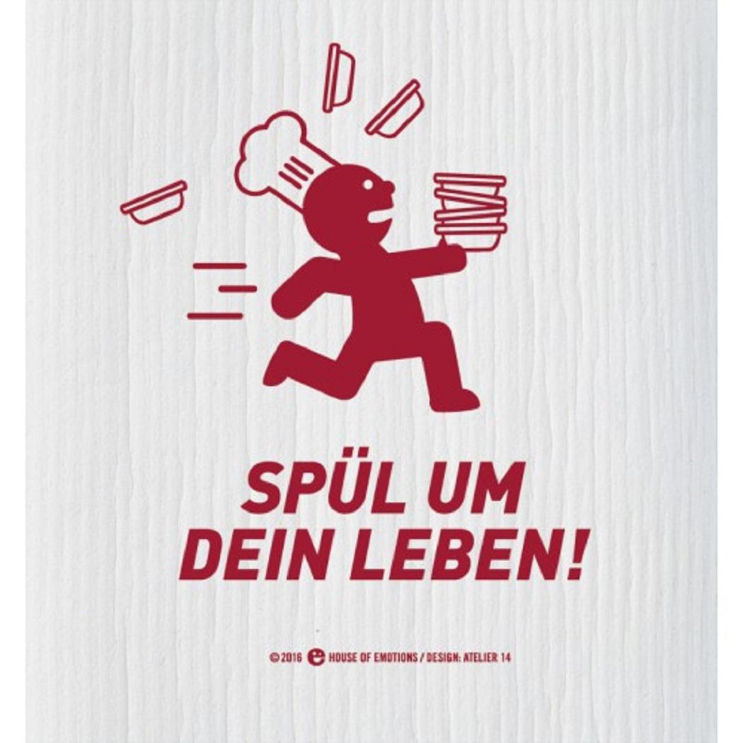 House of Emotions Spüllappen Spül um dein Leben 920111 House of Emotions Spüllappen Spül um dein Leben 920111