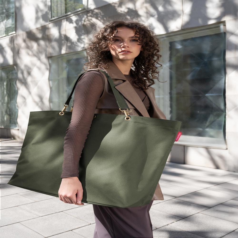 reisenthel Einkaufstasche shopper XL Urban Forest Gold Grün ZU5054