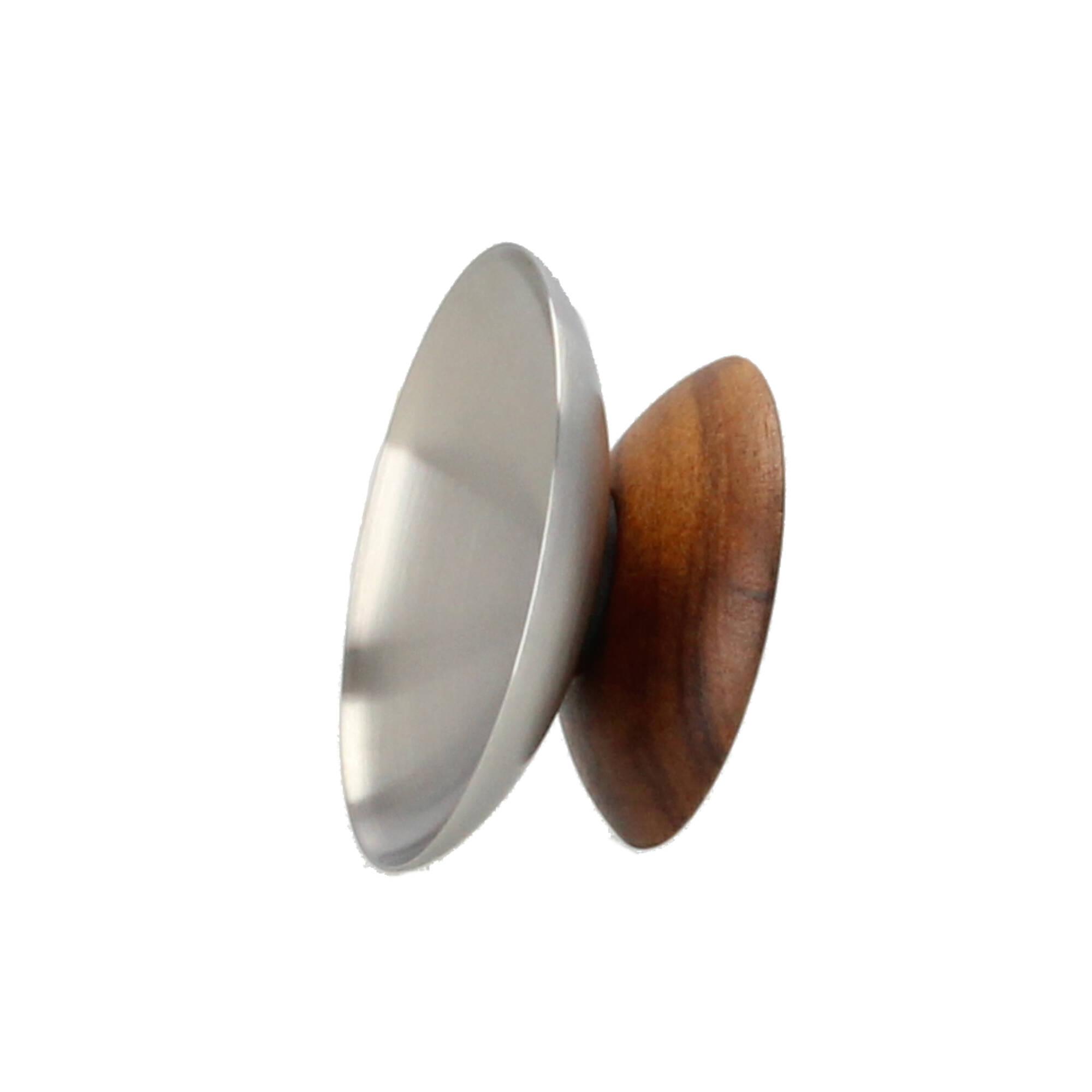 Zack Kover Wandhaken 7,5 cm Edelstahl Akazienholz Zack Kover Wandhaken 7,5 cm Edelstahl Akazienholz