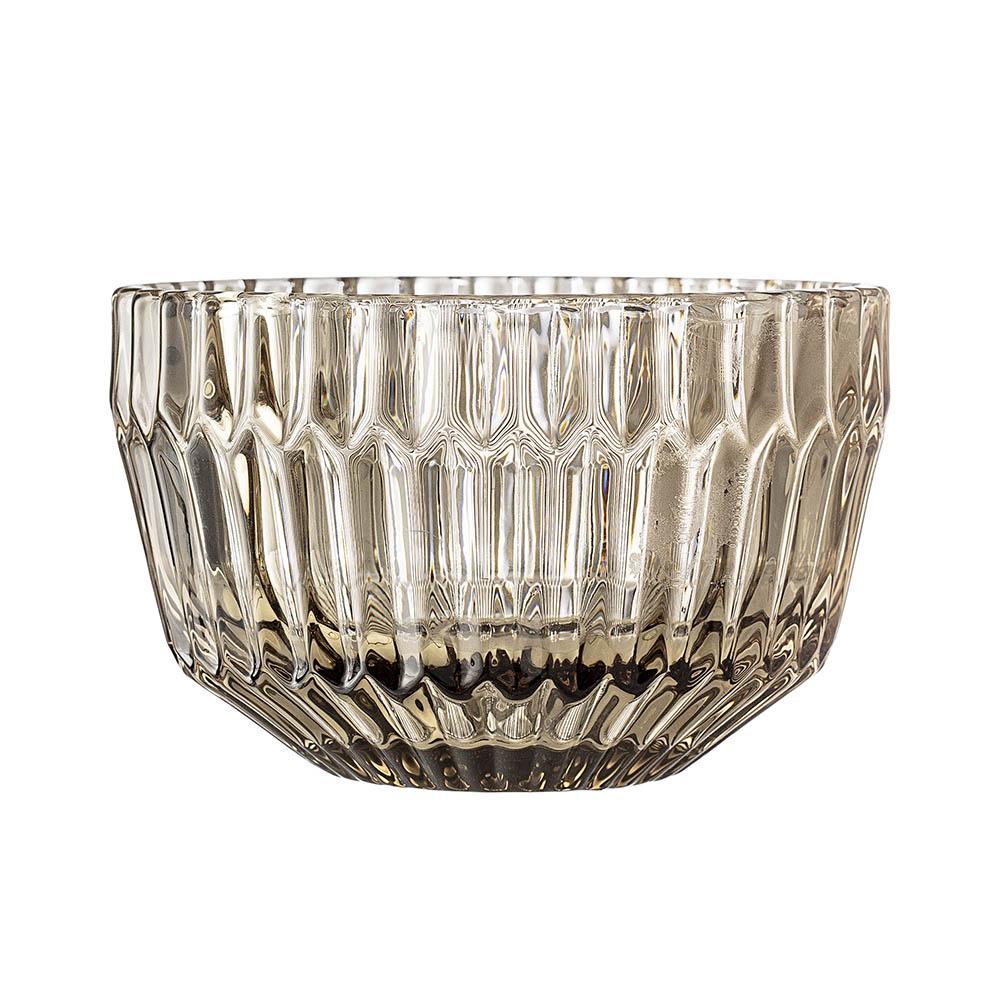 Bloomingville Schüssel Glasschale Una 11cm braun